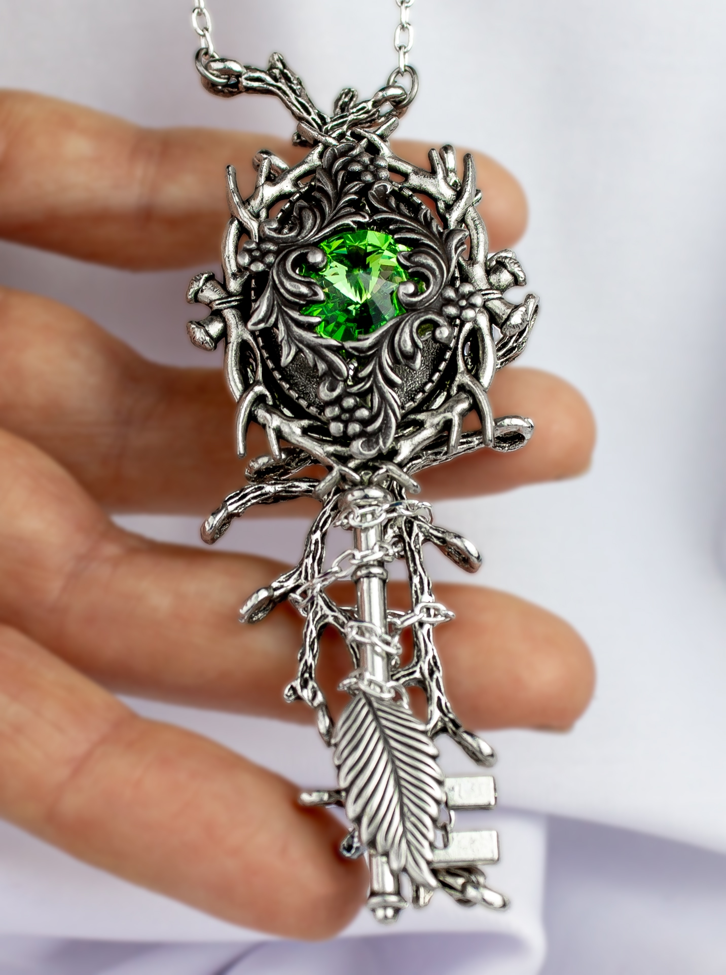 Винтажный Ключ «Эльфийский Лес» со Сваровски