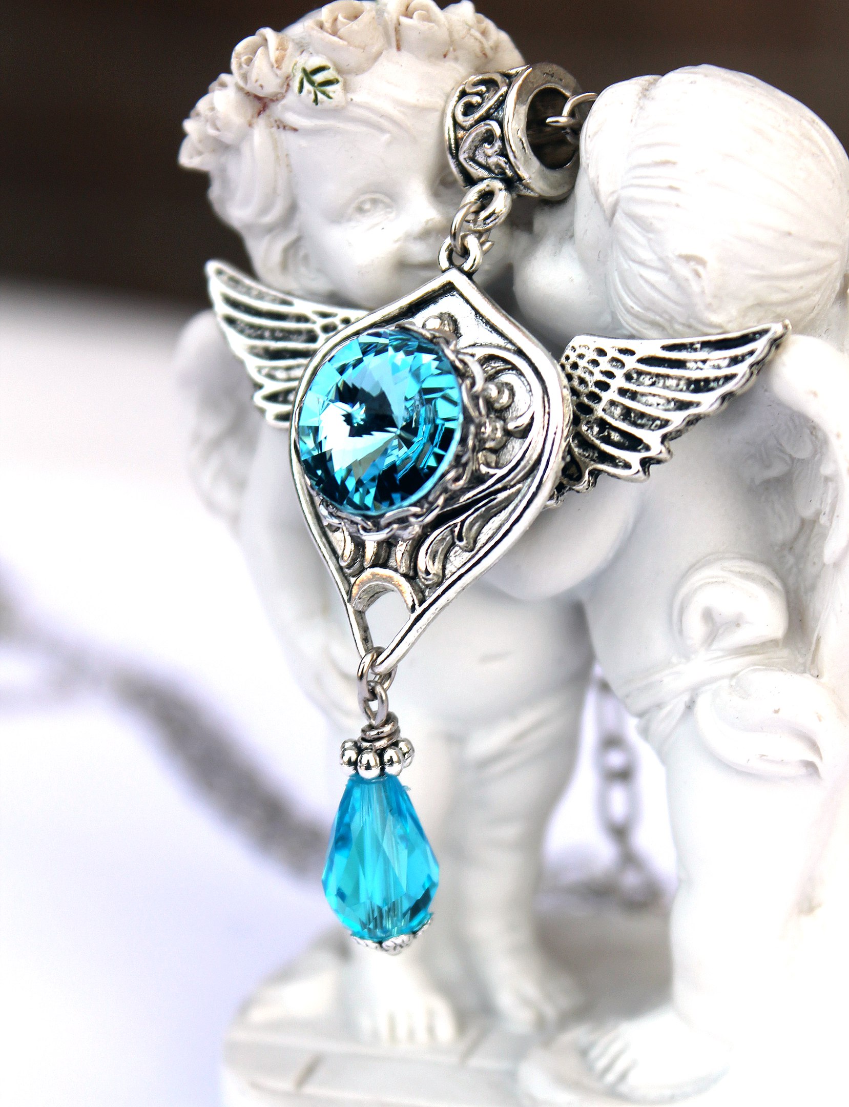 Винтажный Кулон со Сваровски "Sky"