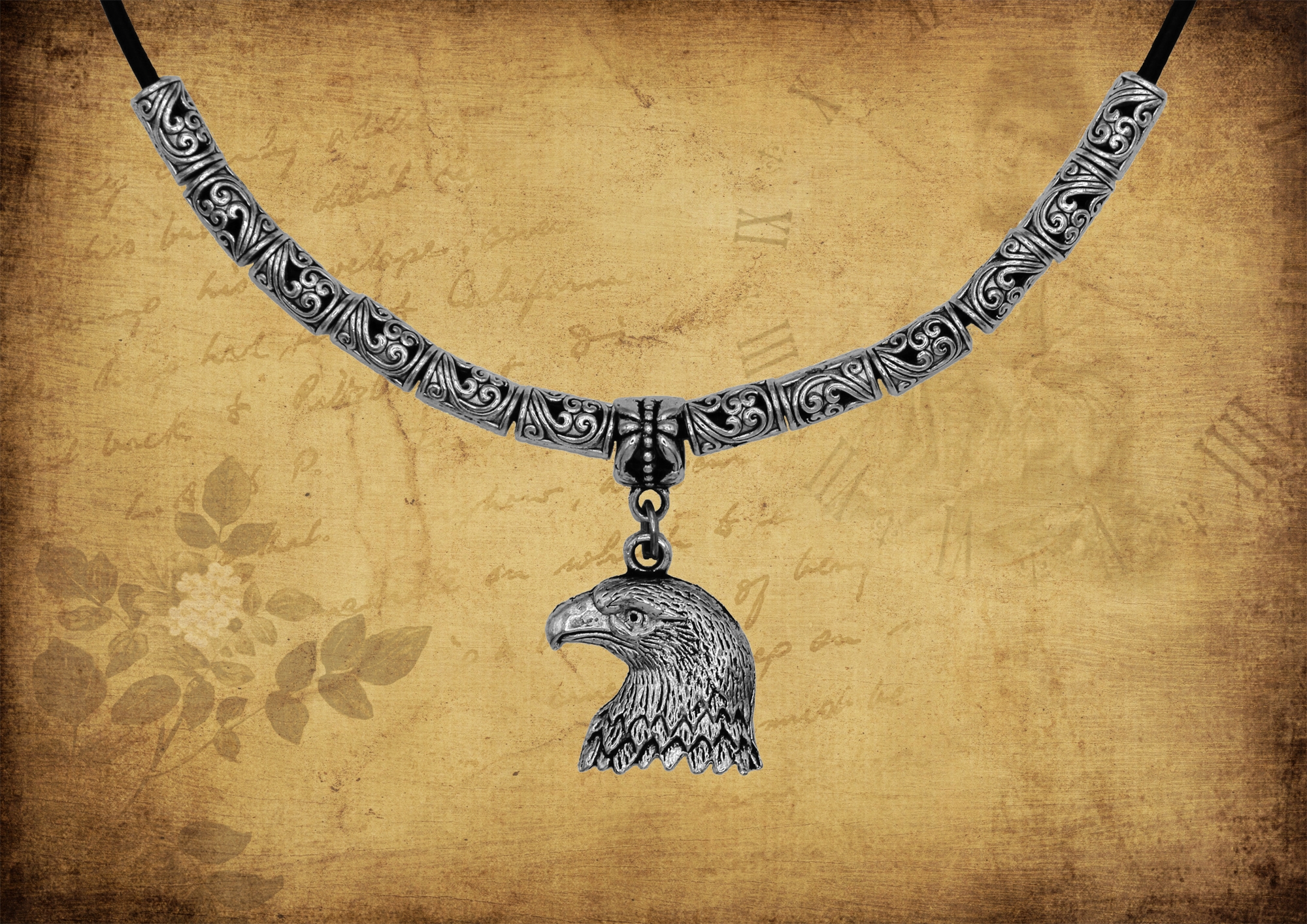 Мужское Винтажное Ожерелье с Орлом