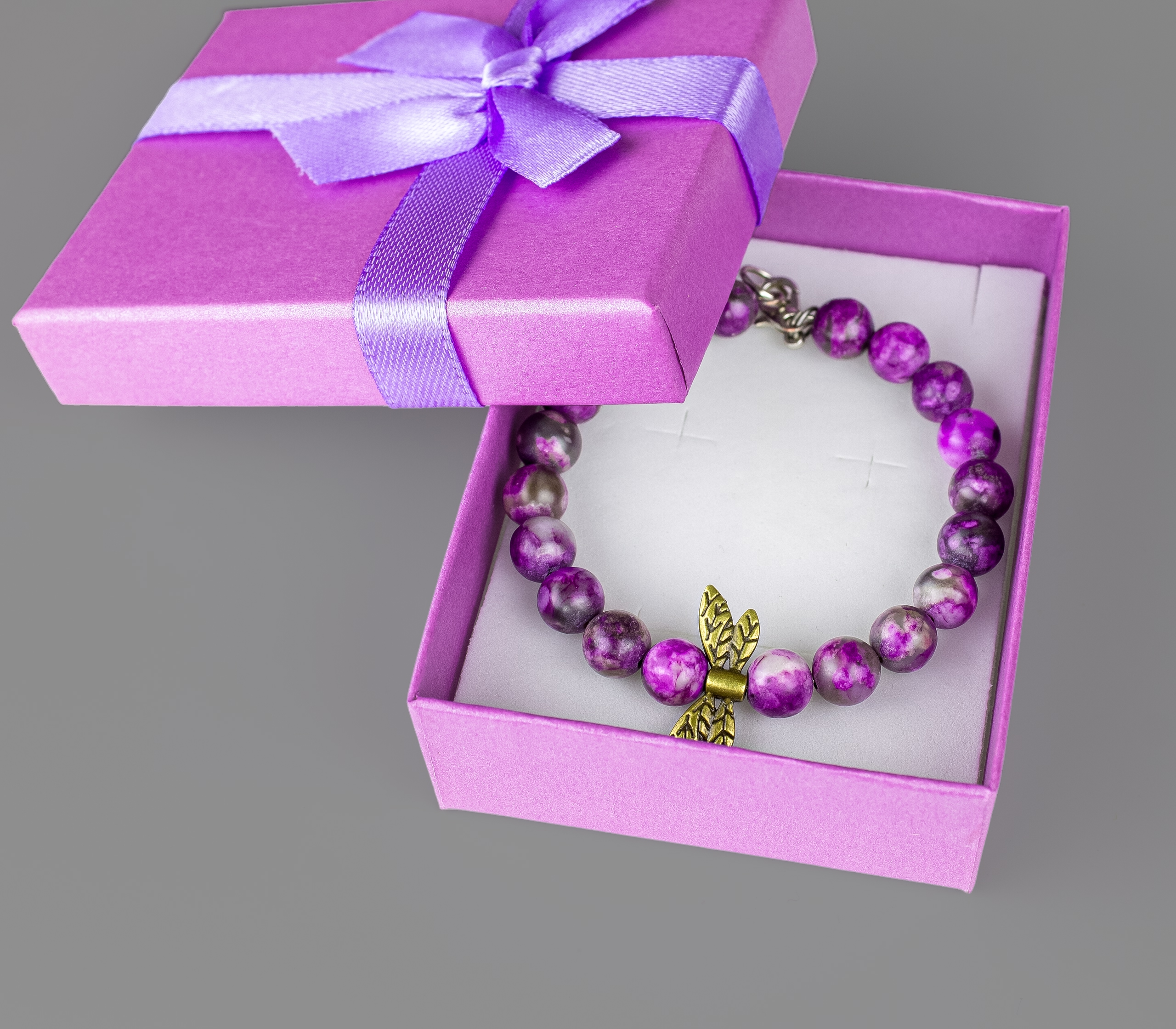 Дополнительное фото товара Браслет "Королева-Чародейка" с Натуральным Чароитом