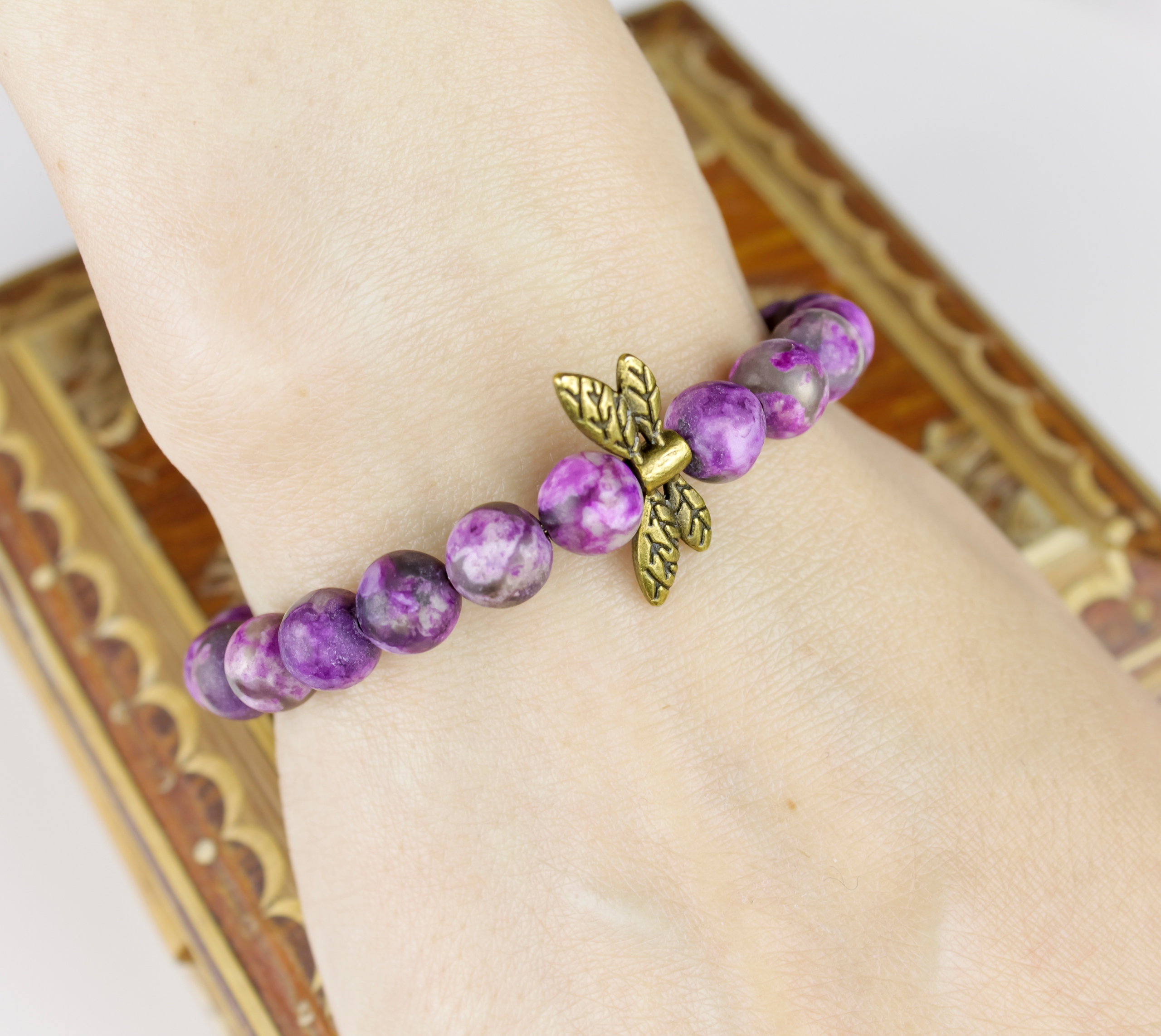 Изображение 2 товара Браслет "Королева-Чародейка" с Натуральным Чароитом