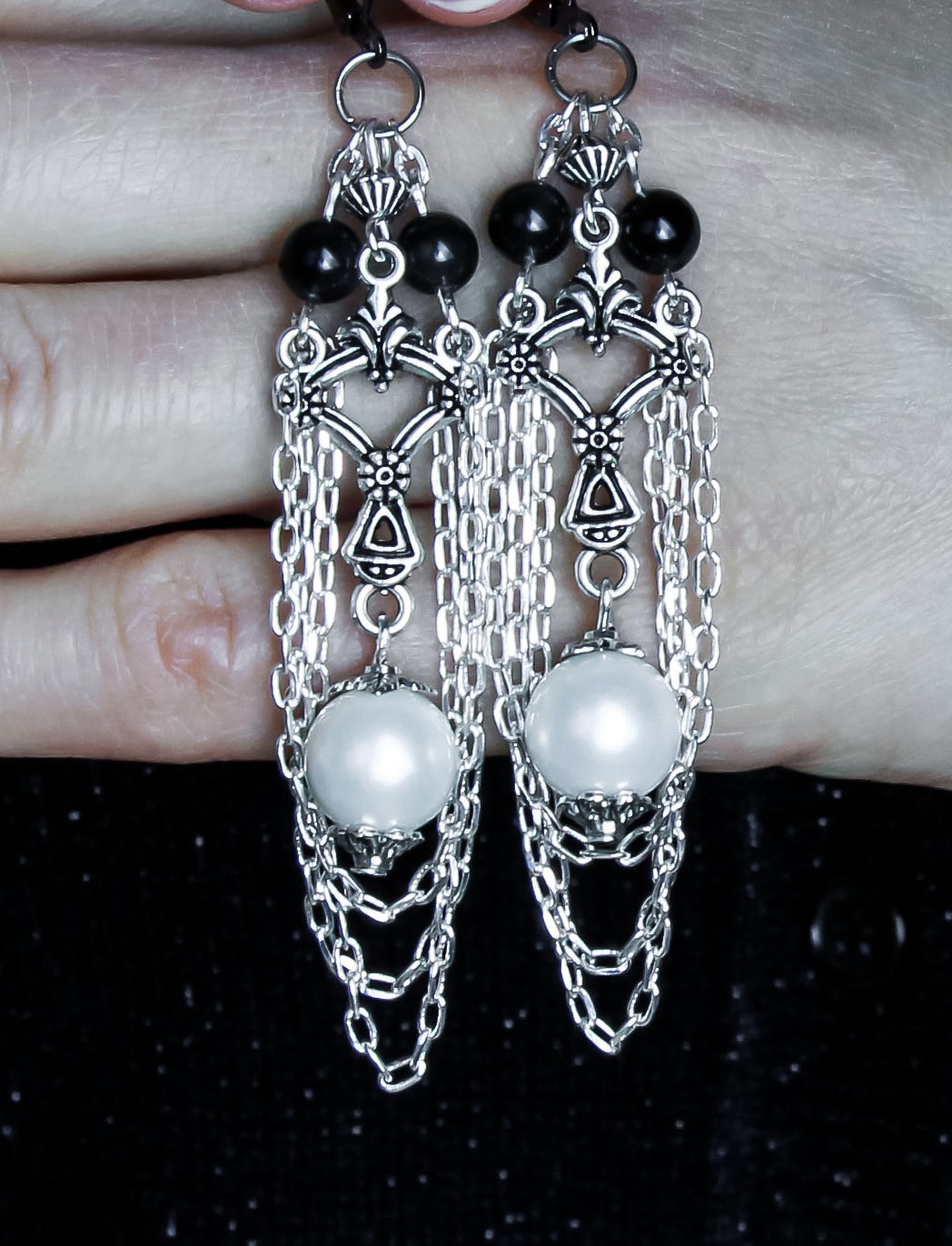 Винтажный комплект украшений «Мягкий лунный свет» — натуральный жемчуг - фото товара