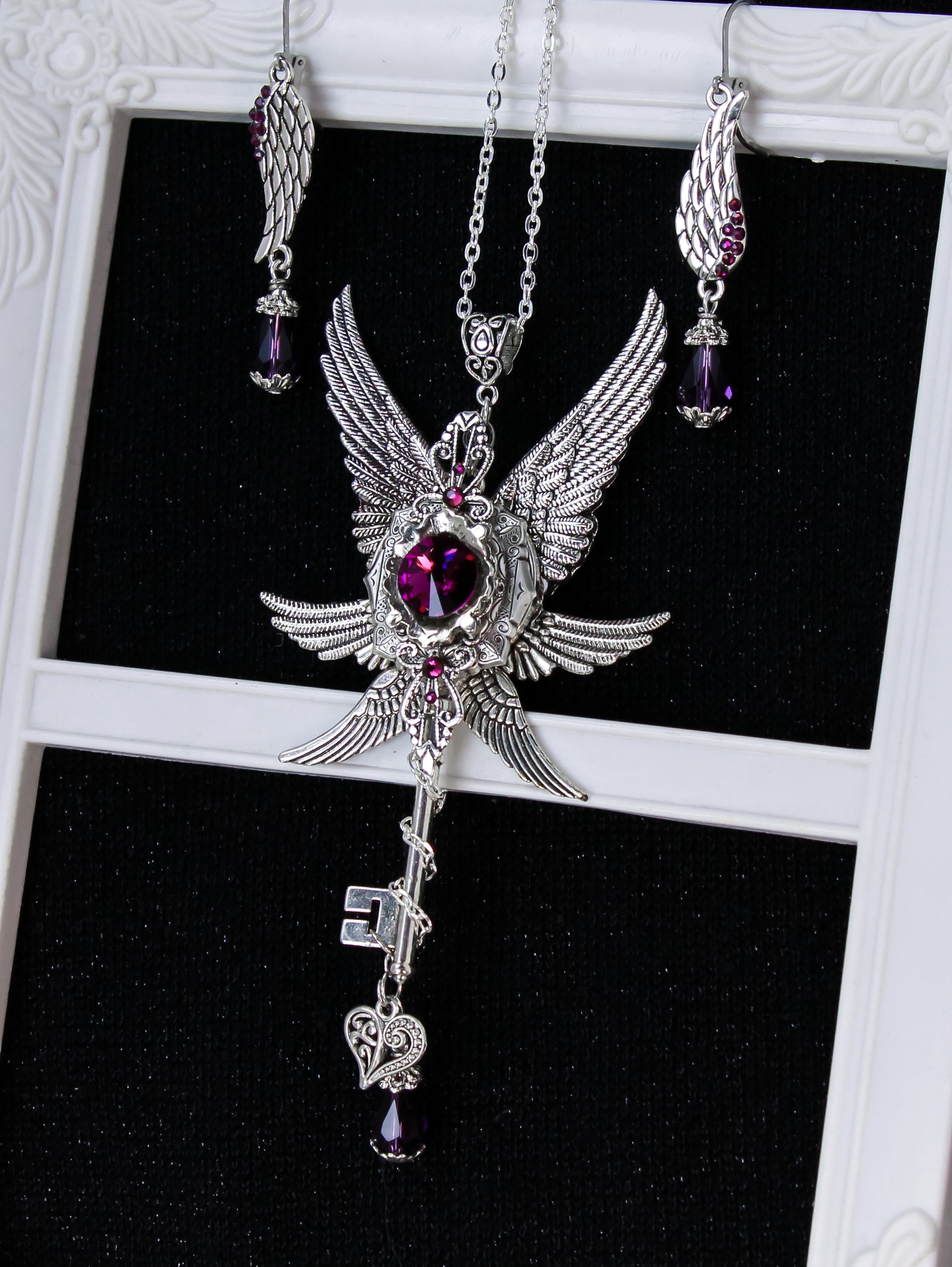 Комплект Крылья Ангела с кристаллами Swarovski