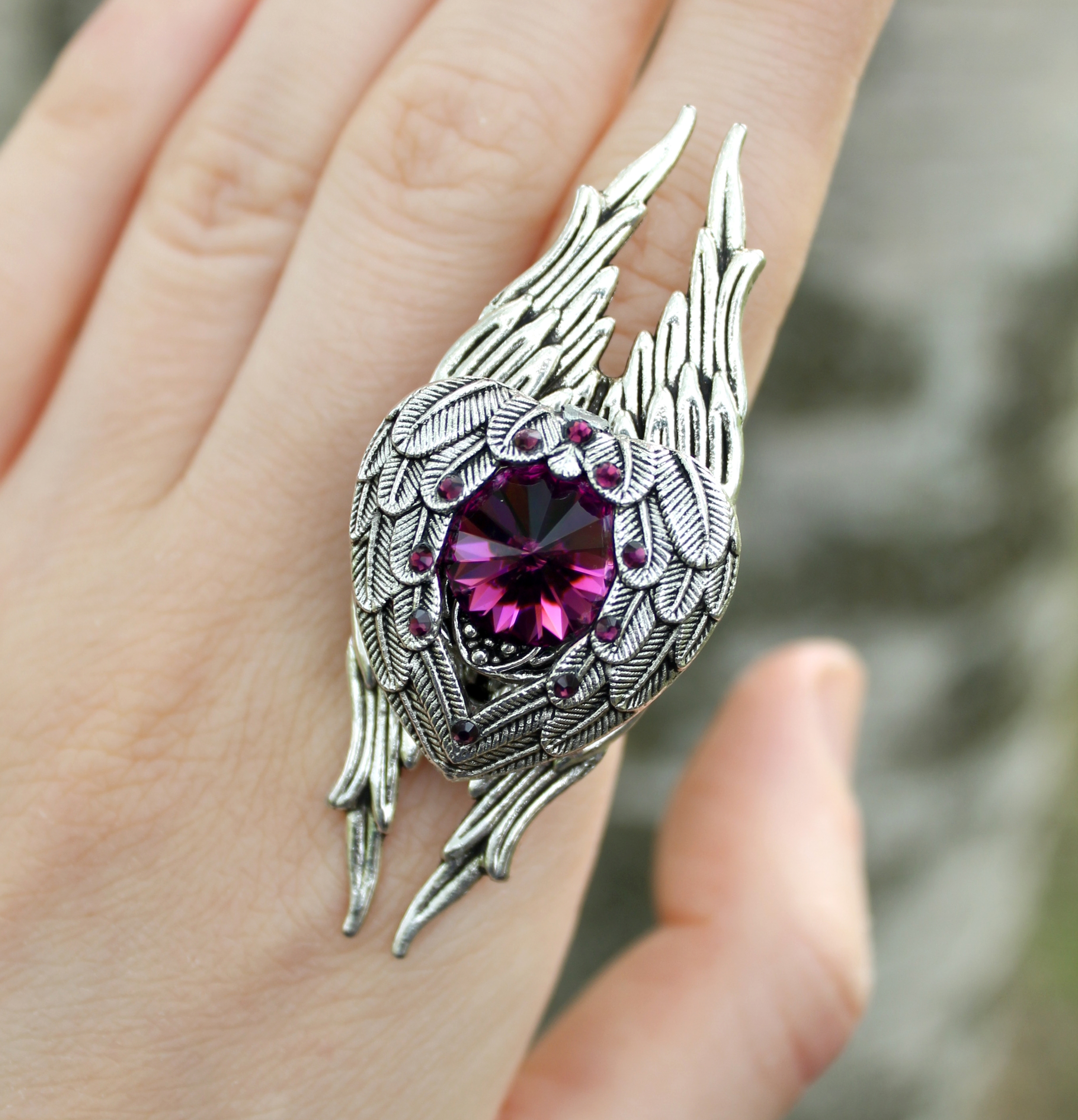 Дополнительное фото товара Винтажное Кольцо с Кристаллами Swаrоvski