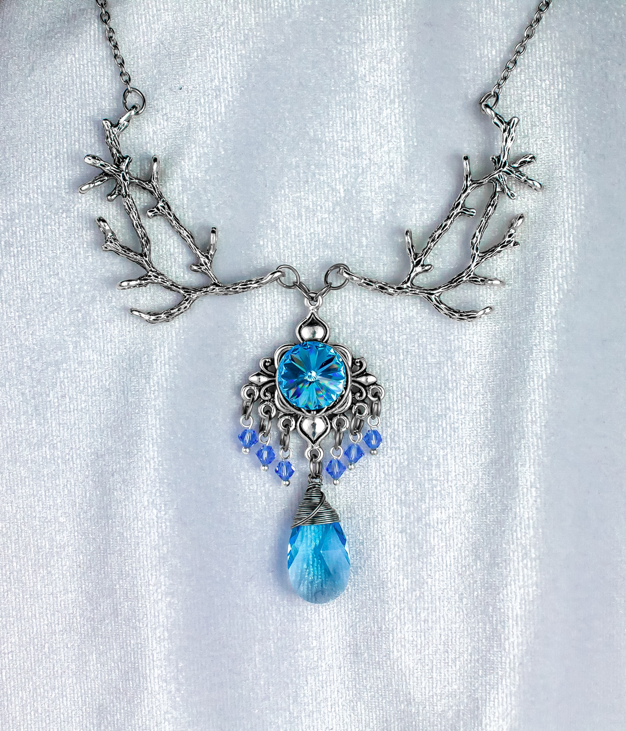 Дополнительное фото товара Винтажное Колье "Утренняя Роса" со Сваровски