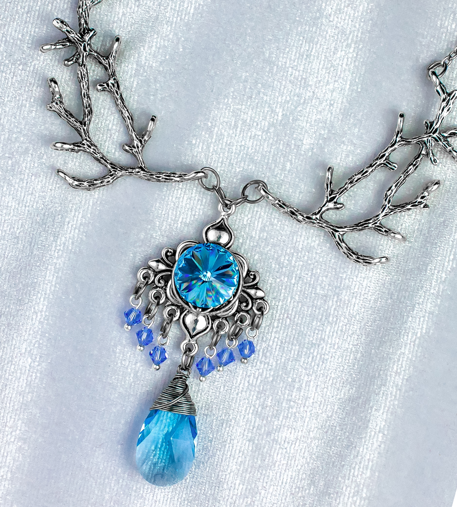 Изображение 2 товара Винтажное Колье "Утренняя Роса" со Сваровски