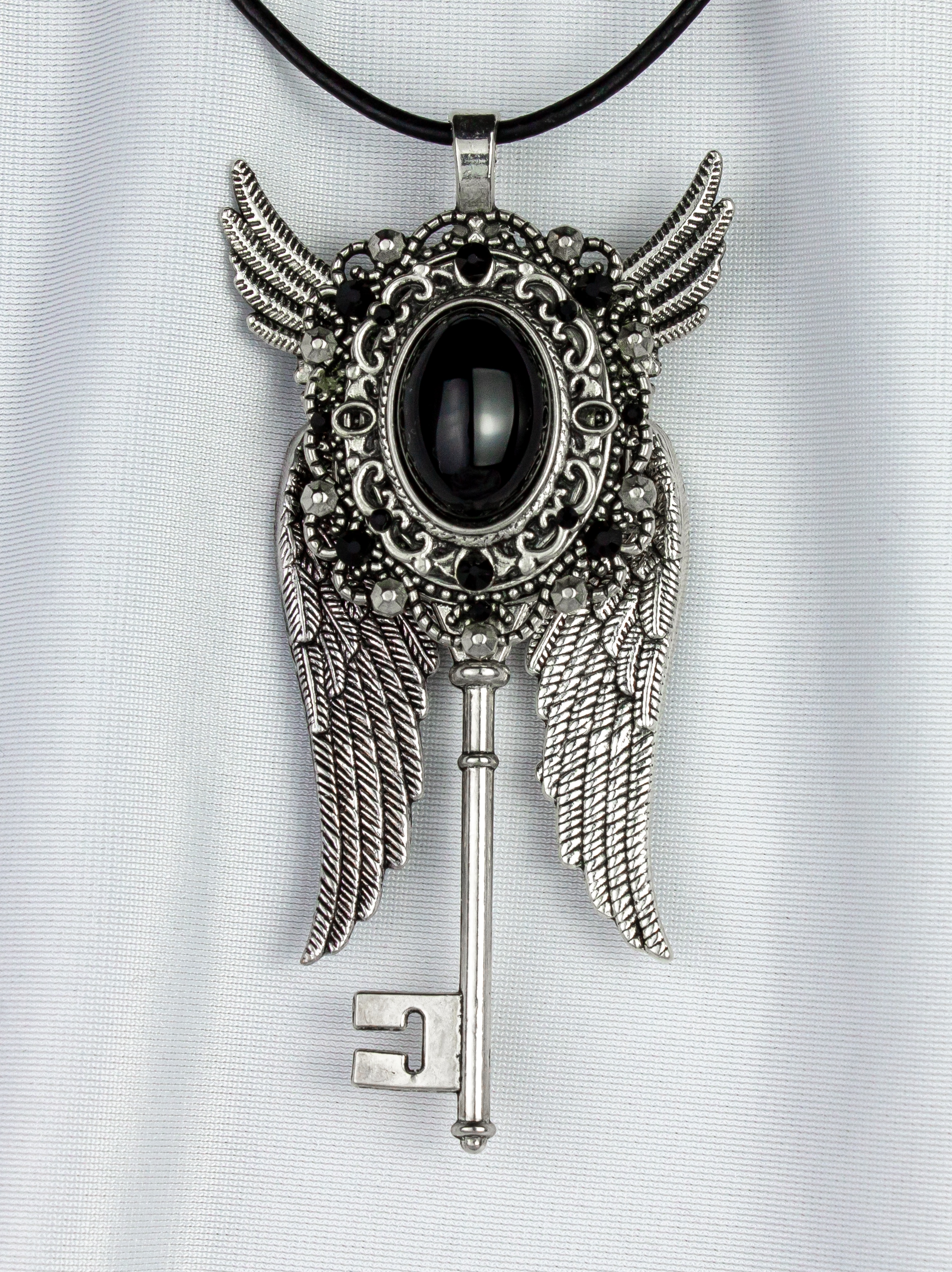 Изображение 3 товара Винтажный Кулон - Ключик  с Обсидианом