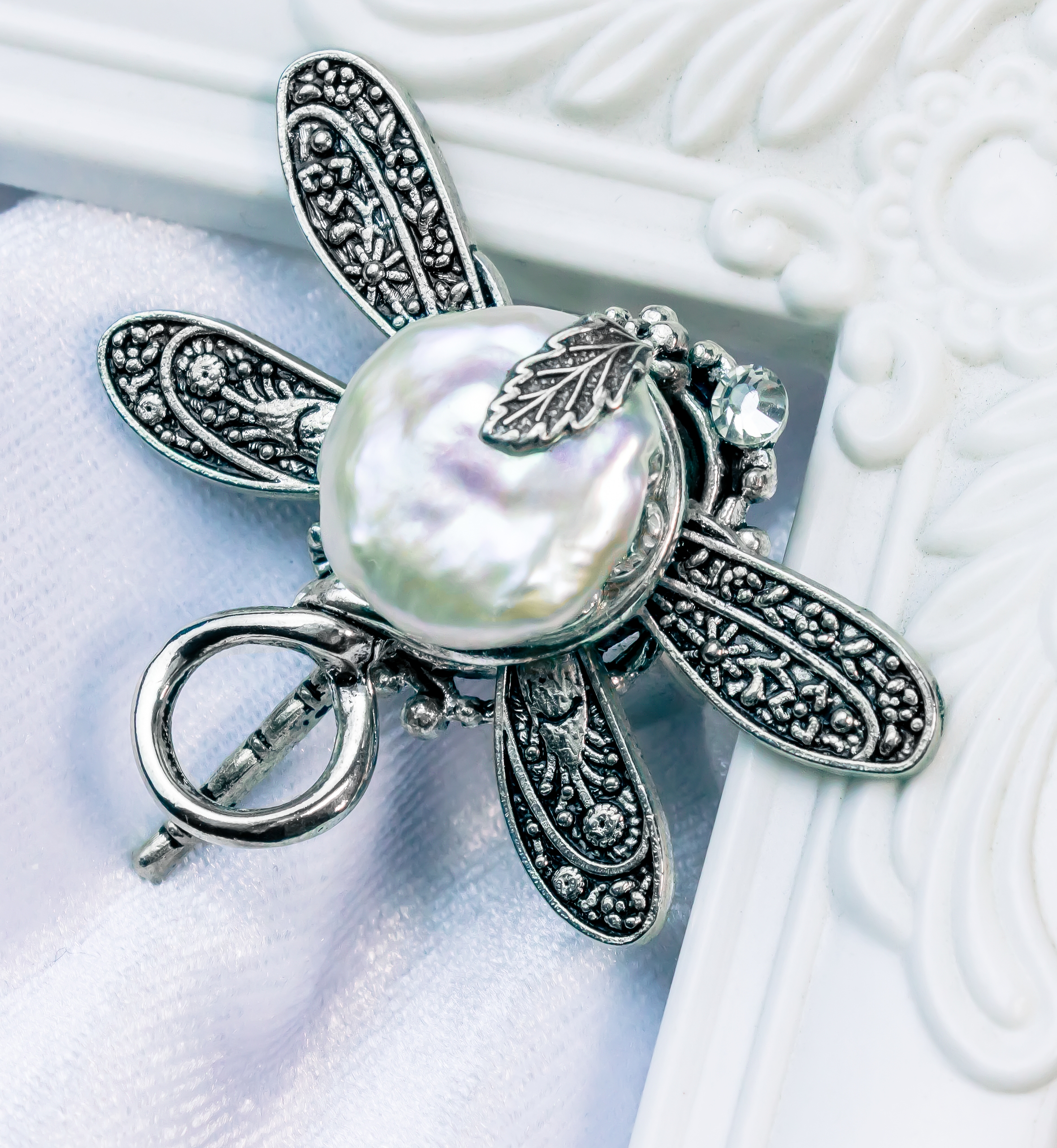 Дополнительное фото товара Винтажное Кольцо с  Натуральным Жемчугом "Жемчужное Cияние"