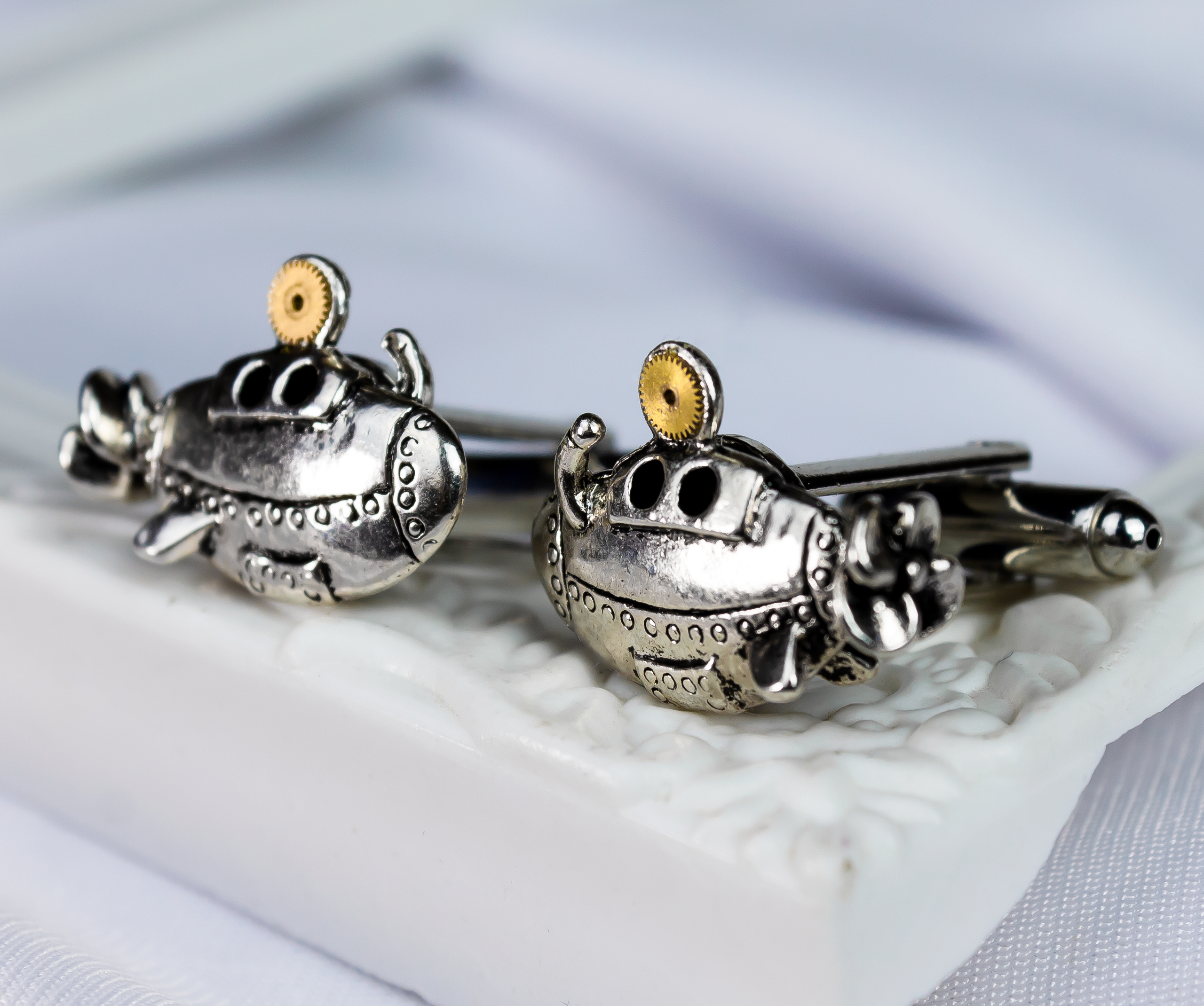 Дополнительное фото товара Запонки "Субмарина" 🚢⚙️