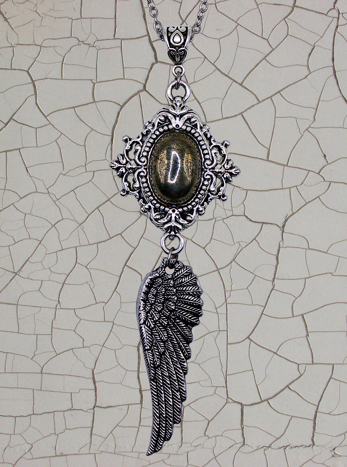 Дополнительное фото товара Винтажный Кулон-Ключ "Крыло Ангела"