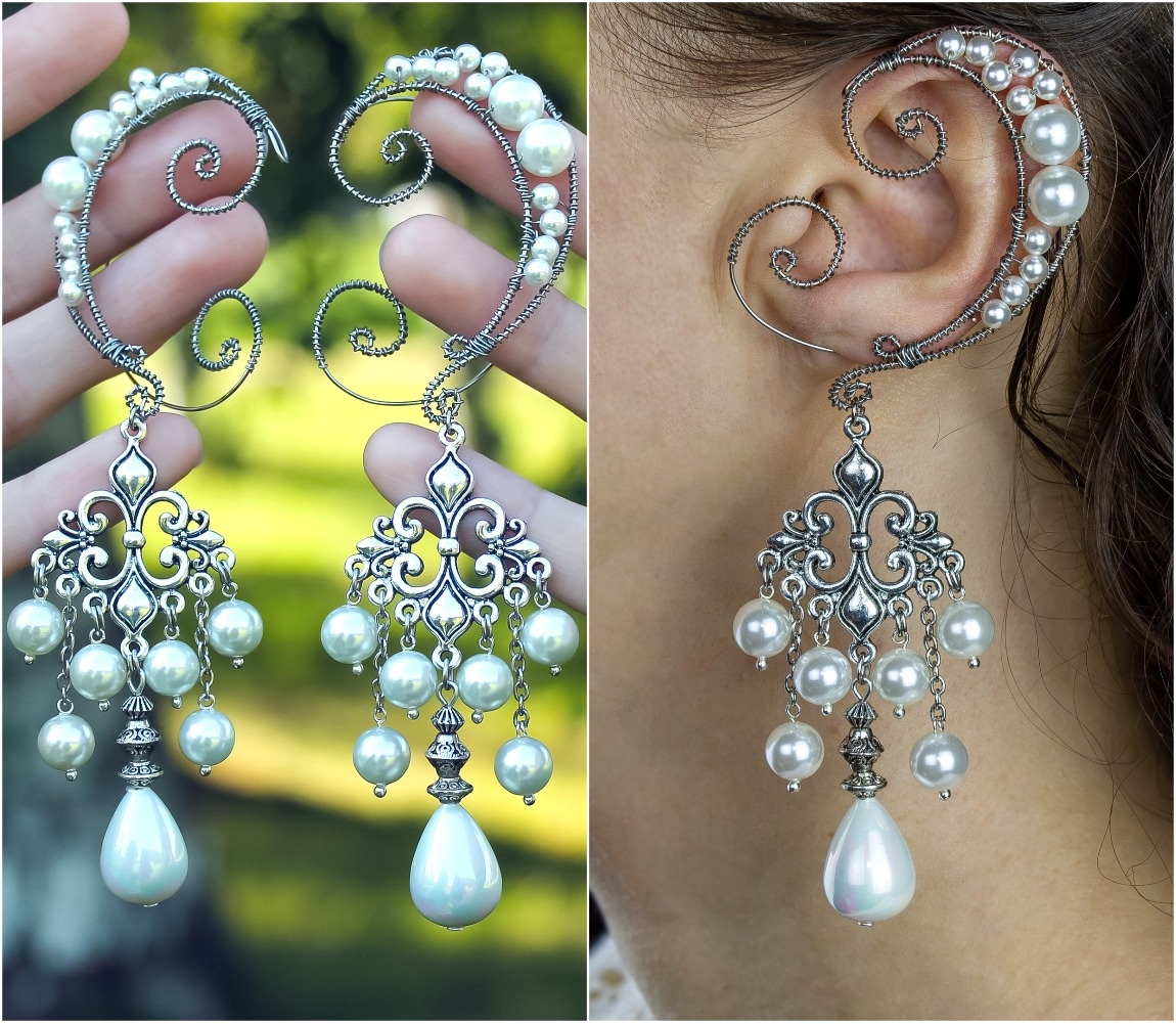 Изображение 2 товара Комплект из Двух Каффов 👑Коронация👑 с Натуральным Жемчугом