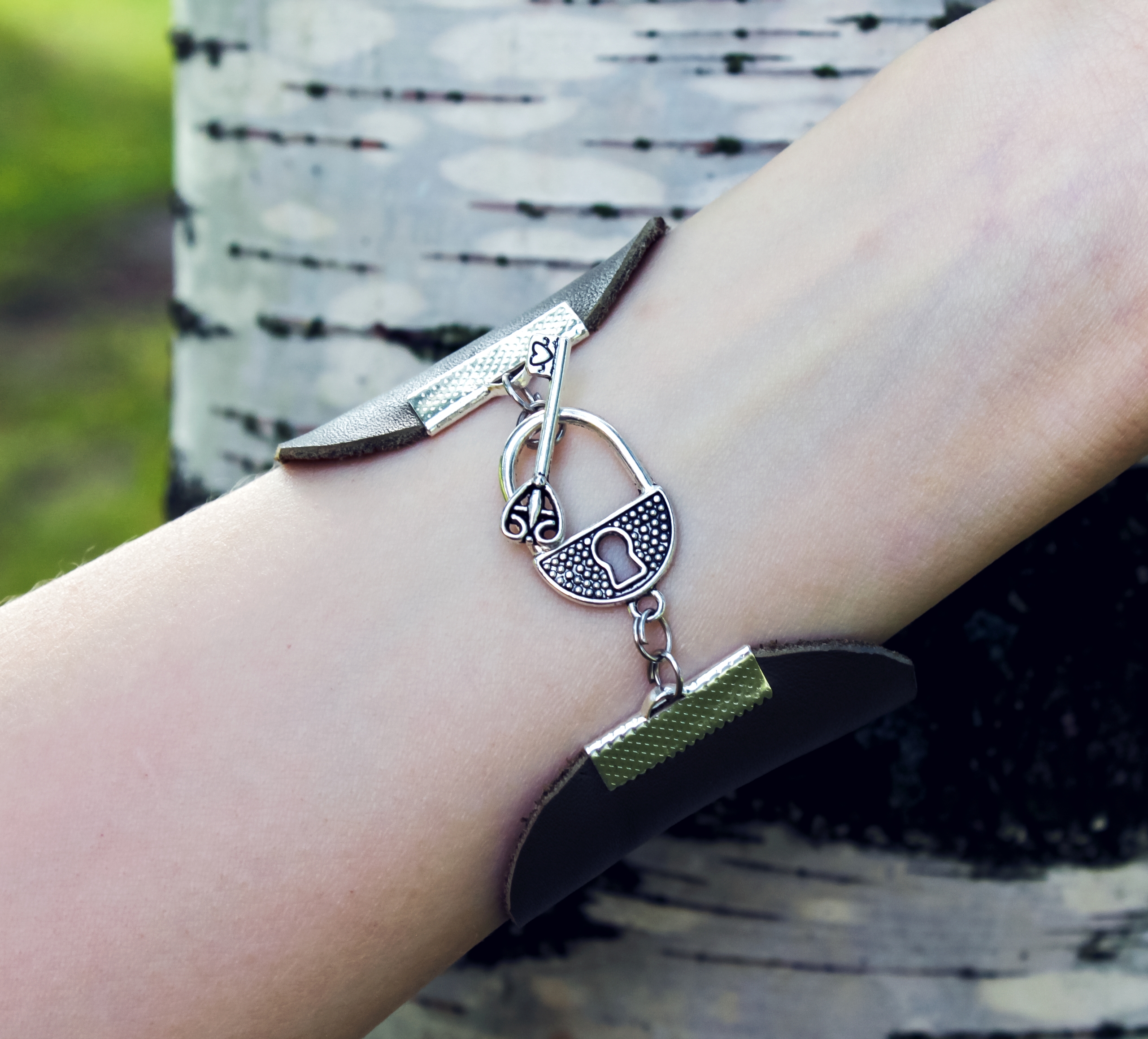 Изображение 3 товара Браслет из Натуральной Кожи с Натуральным Авантюрином "Афродита"