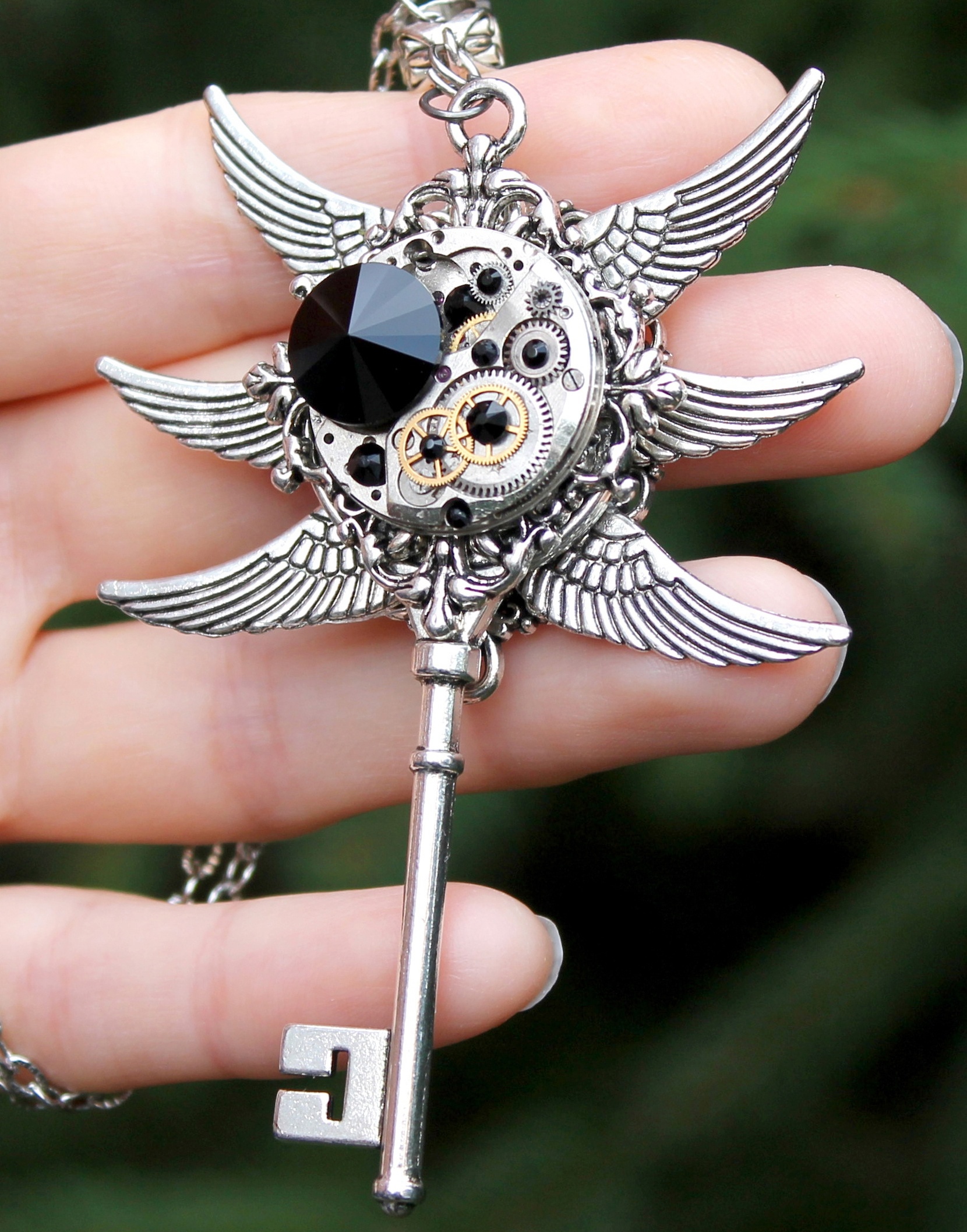 Винтажный Стимпанк Комплект Украшений "Готический Роман Продолжение" с - фото товара