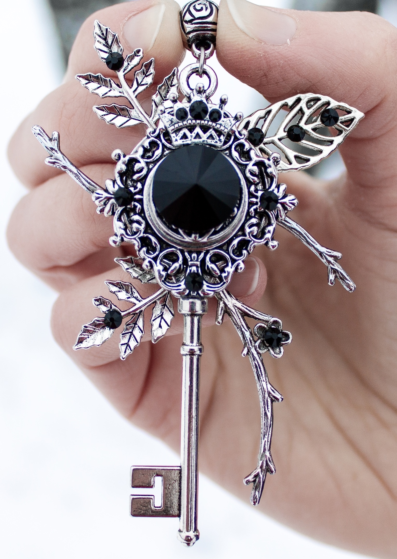 Дополнительное фото товара Винтажный Комплект Украшений с кристаллами Swаrоvski "Магическая Ночь"