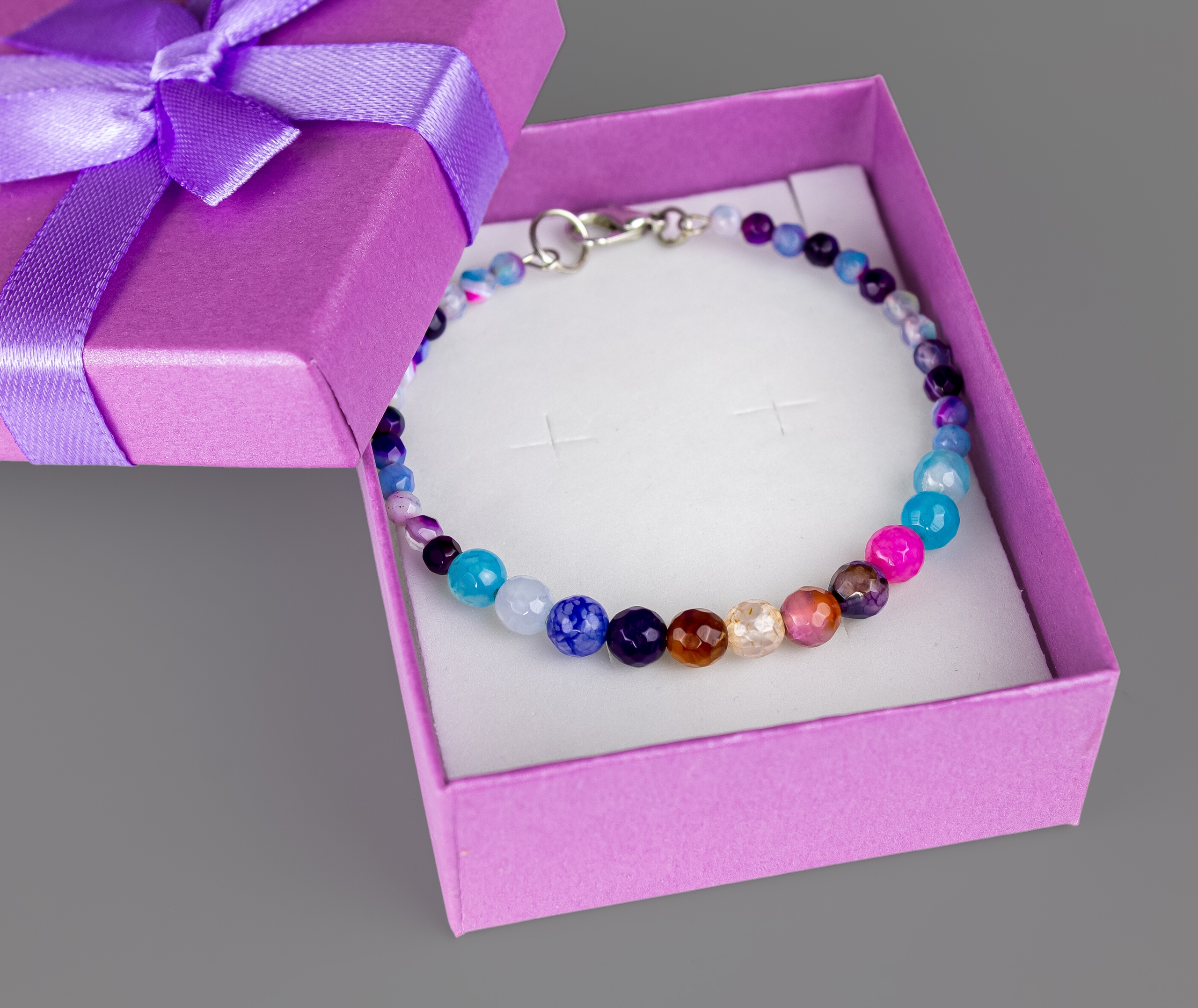 Дополнительное фото товара Браслет "Калейдоскоп"  с Натуральным Агатом