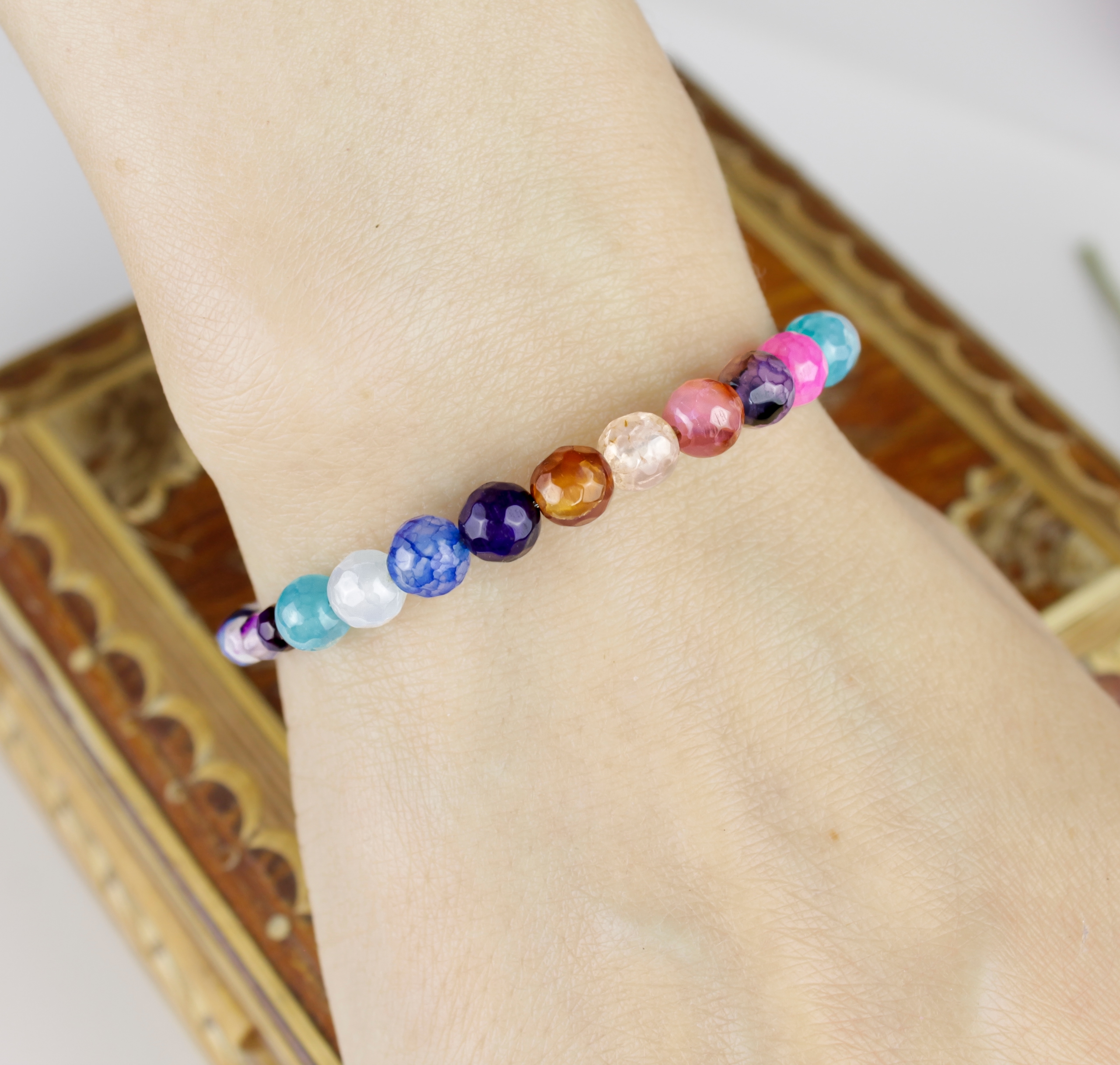 Изображение 2 товара Браслет "Калейдоскоп"  с Натуральным Агатом