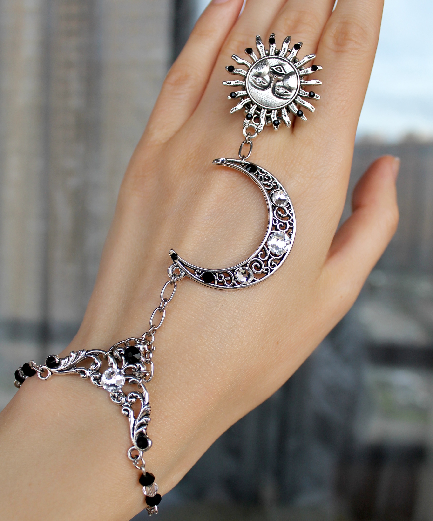 Дополнительное фото товара Винтажный слейв-браслет со Swаrоvski