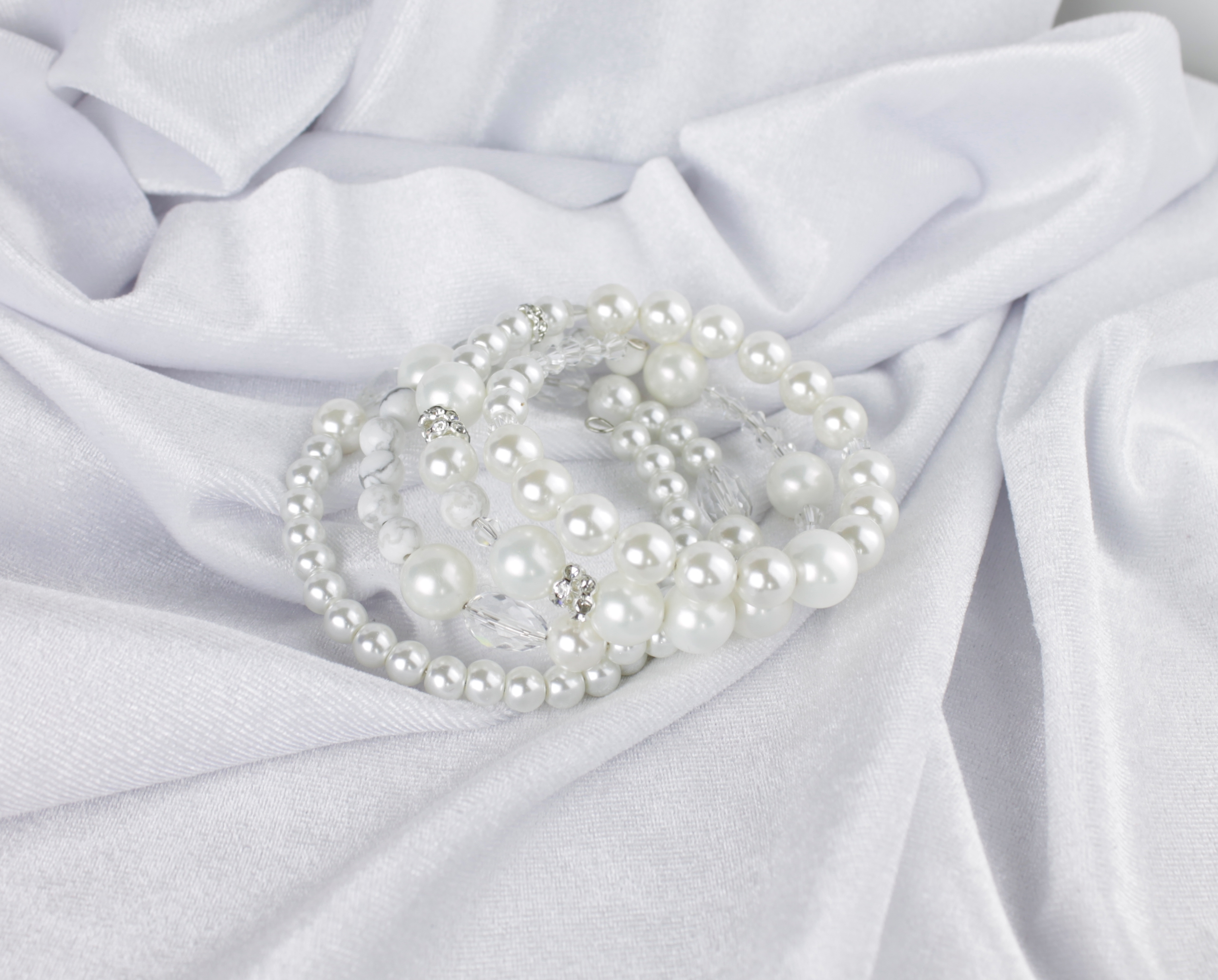 Изображение 4 товара Изысканный Браслет "Роскошь" с Жемчугом, Турквенитом и Сваровски