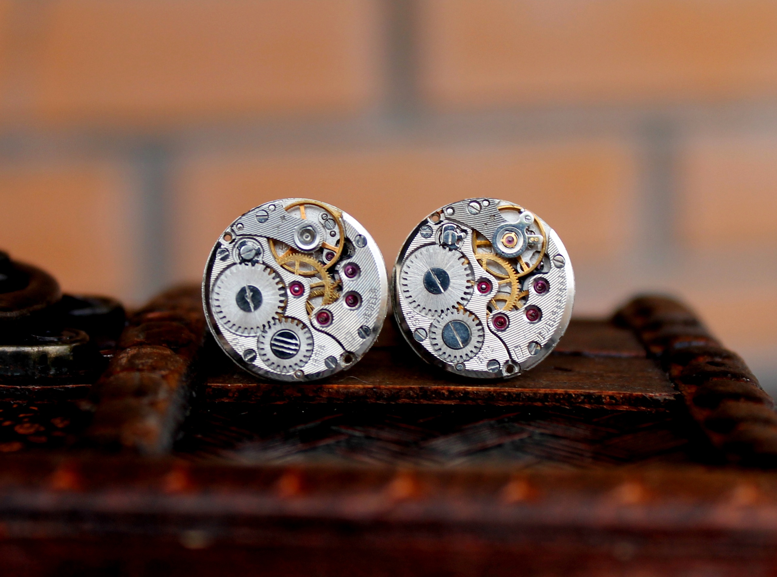 Изображение 2 товара Винтажные Стимпанк Запонки "Элегант"