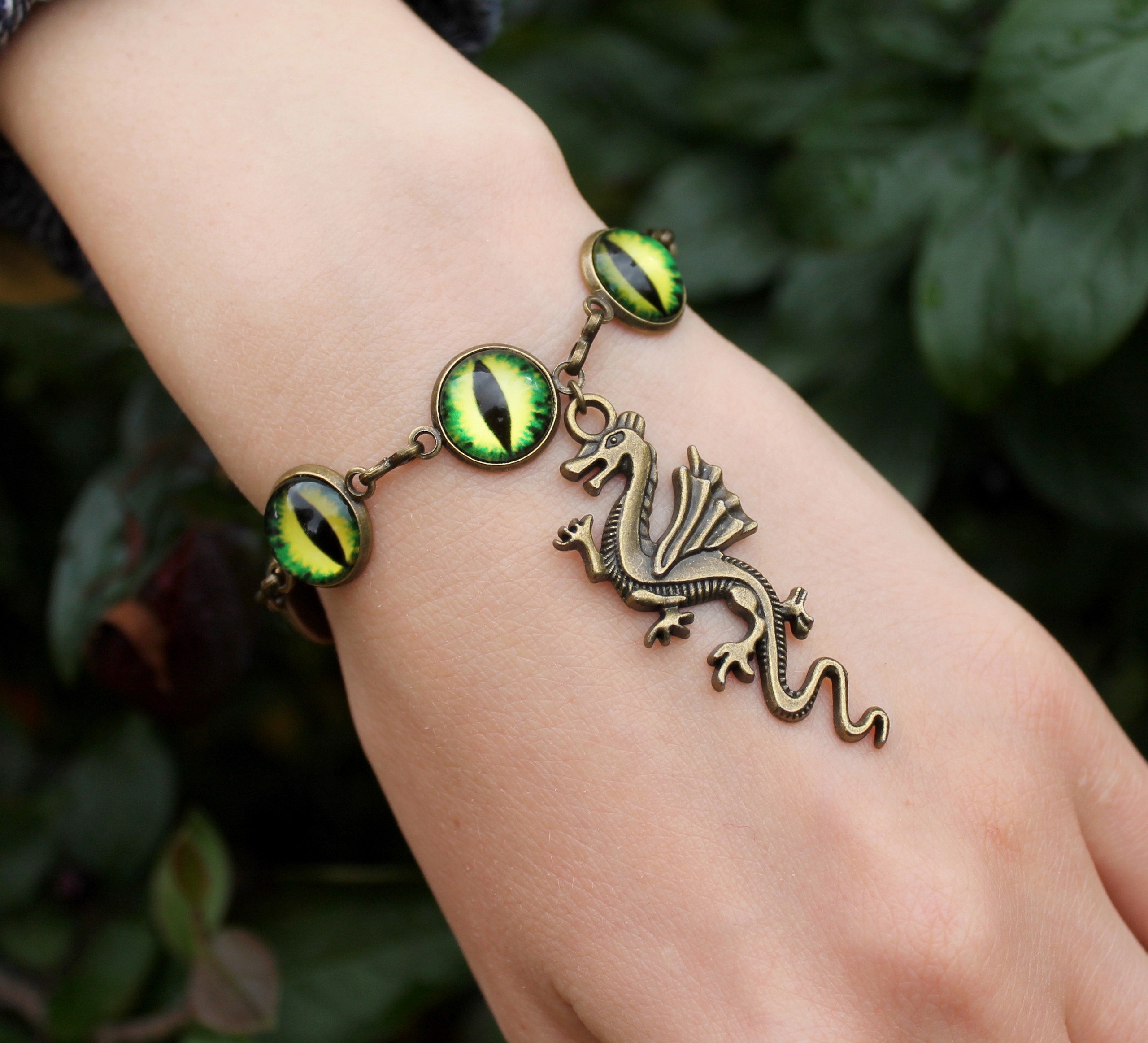 Дополнительное фото товара Винтажный Браслет с Драконом