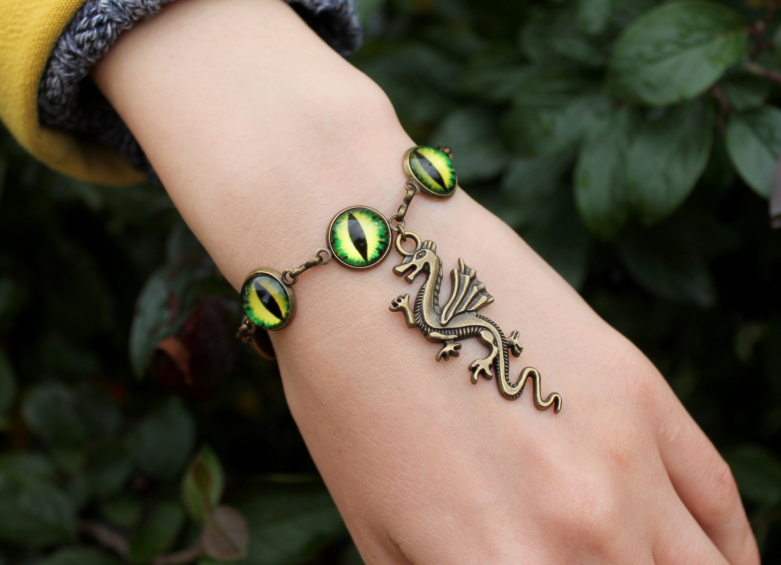 Изображение 2 товара Винтажный Браслет с Драконом