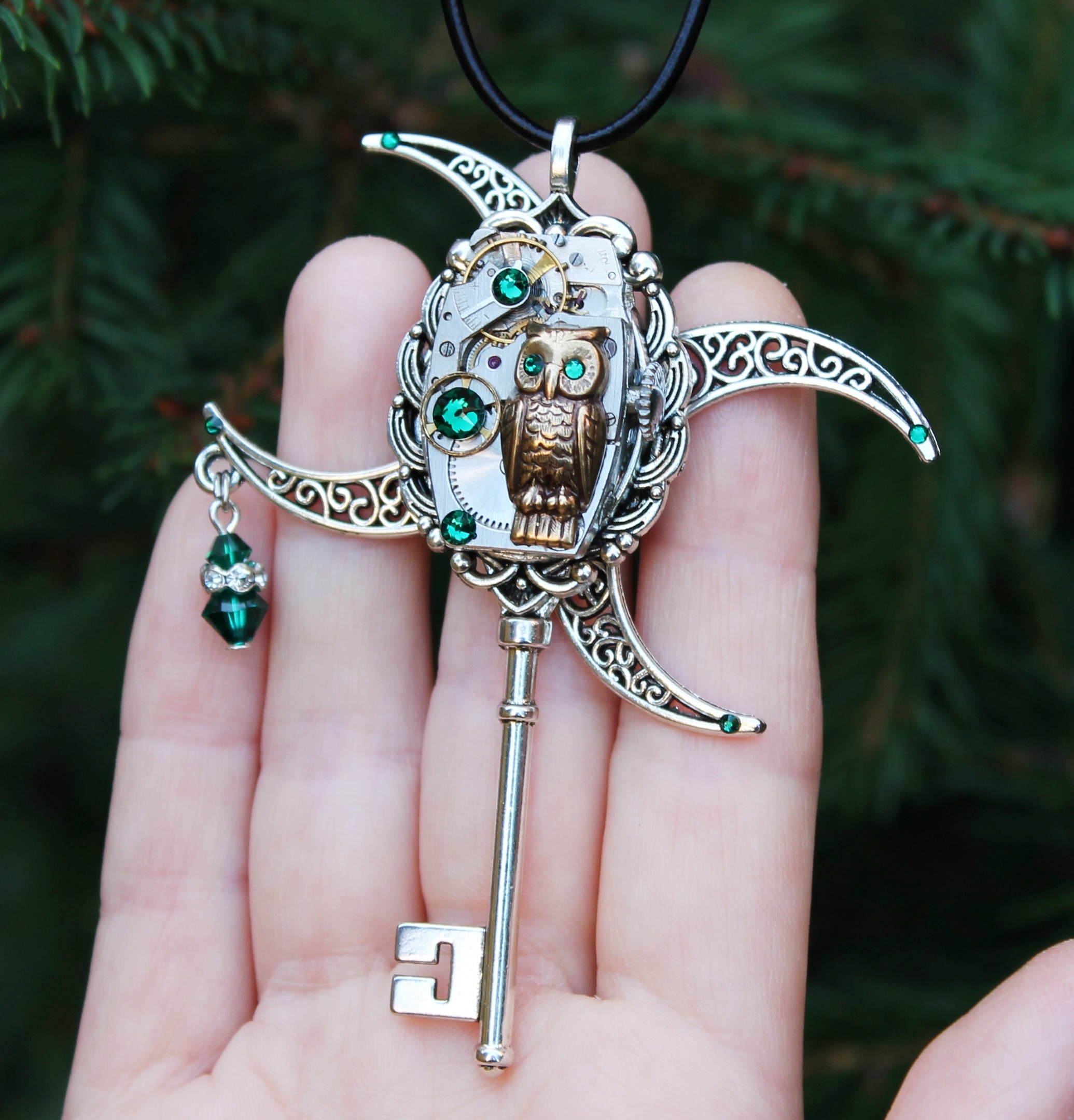 Дополнительное фото товара Винтажный Стимпанк Ключик с кристаллами Swаrоvski Талисман на Удачу