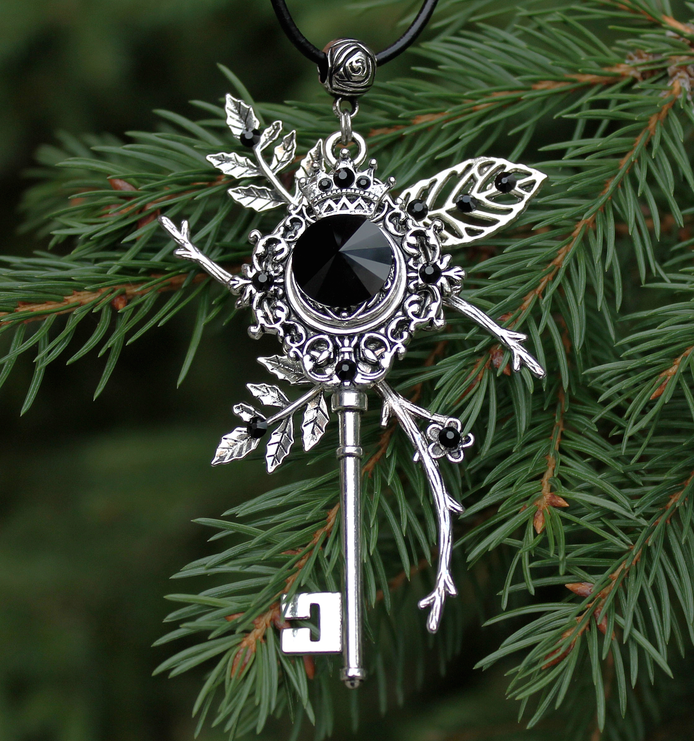 Винтажный Готический Комплект Украшений с кристаллами Swаrоvski  Корон - фото товара