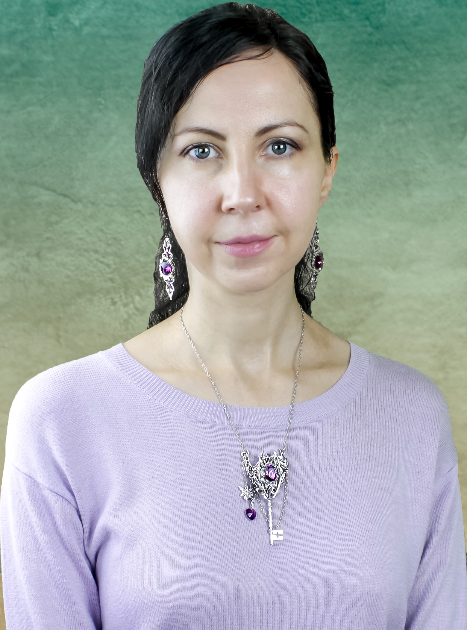 Дополнительное фото товара Винтажные Серьги с кристаллами Сваровски