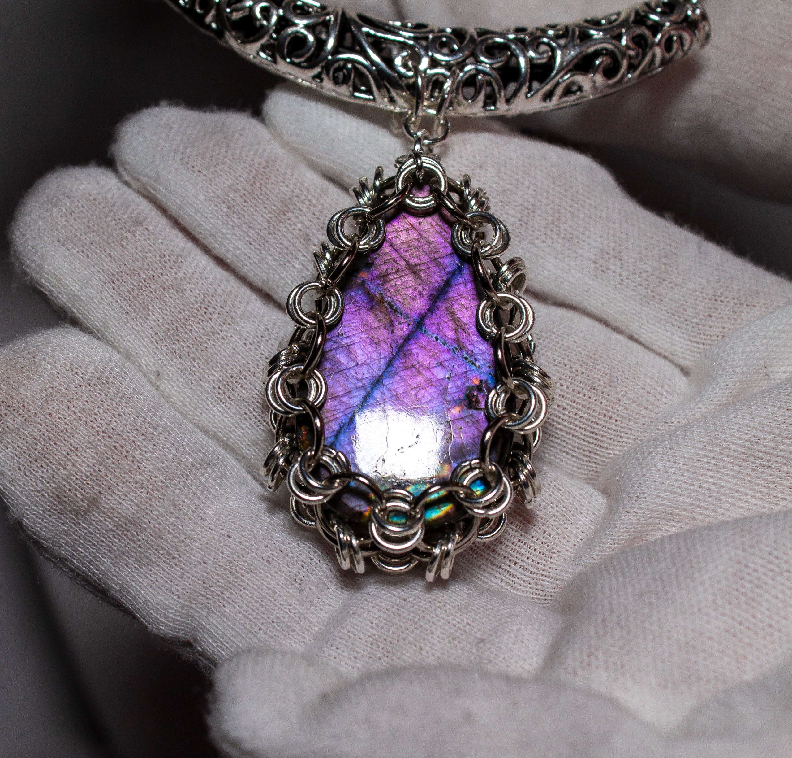 Изображение 4 товара Колье с редким Лабрадором "Заговоренный Лес"