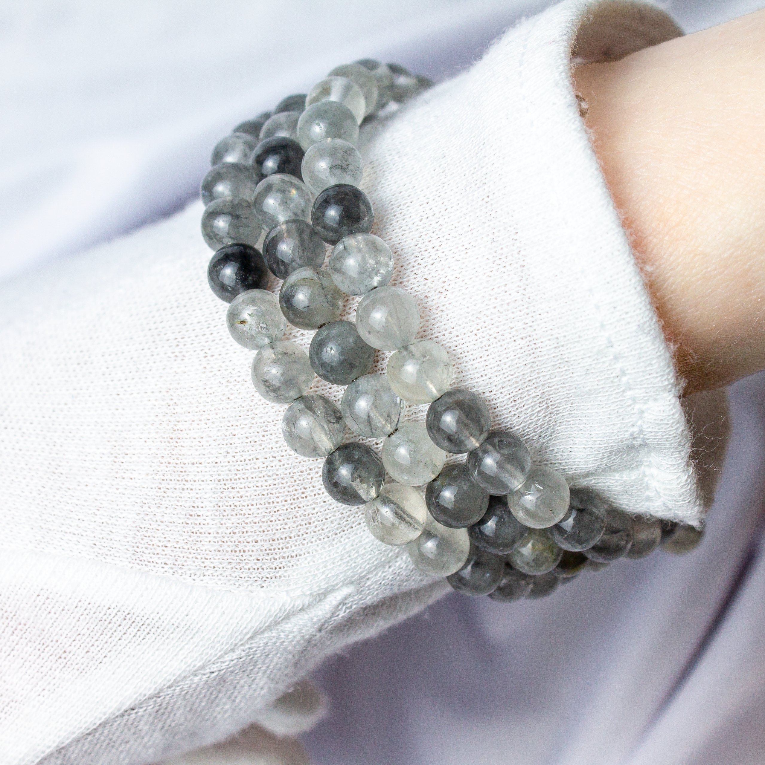 Изображение 2 товара Браслет с натуральным Серебристым Кварцем "Вдохновение"