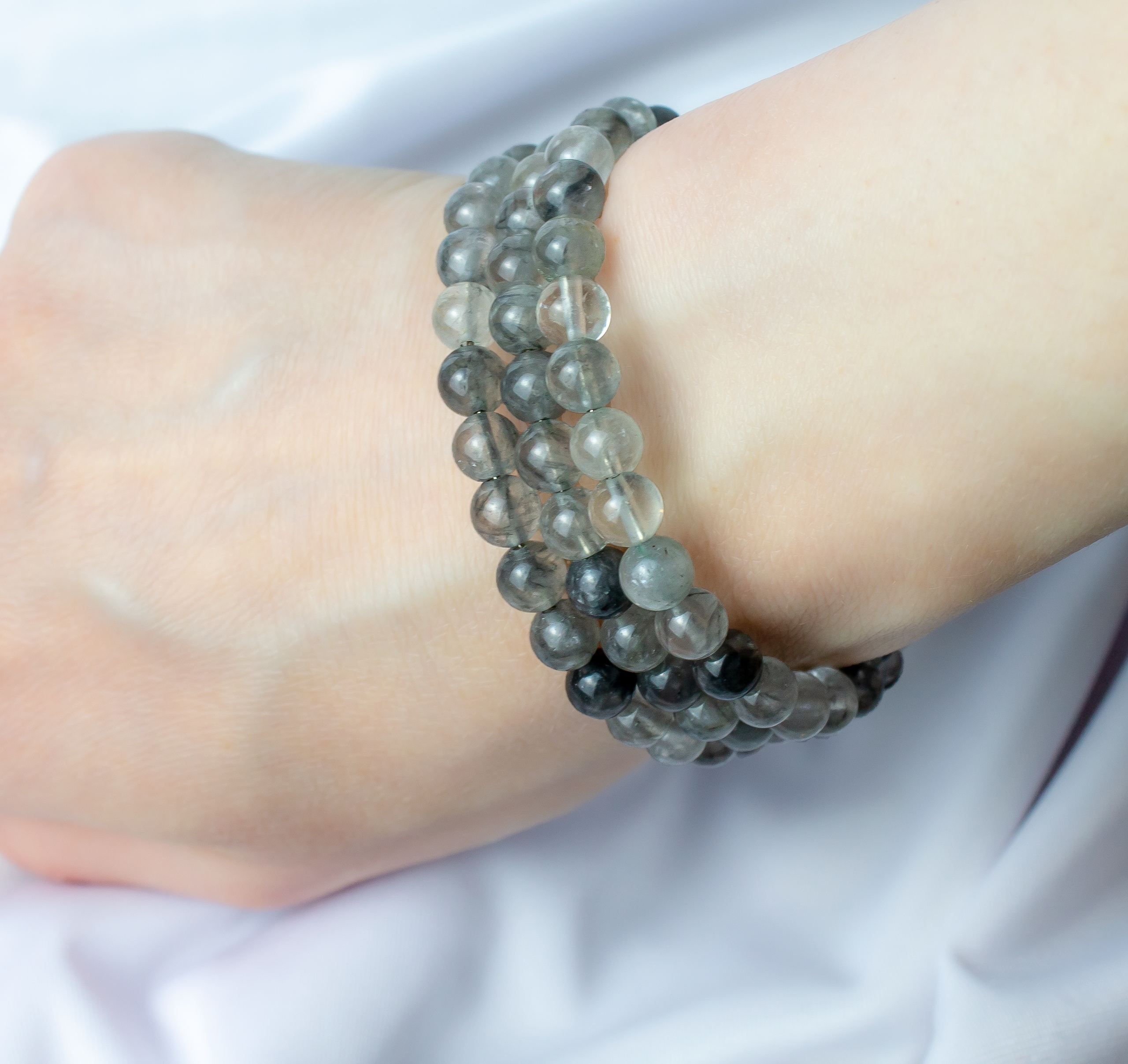 Изображение 4 товара Браслет с натуральным Серебристым Кварцем "Вдохновение"