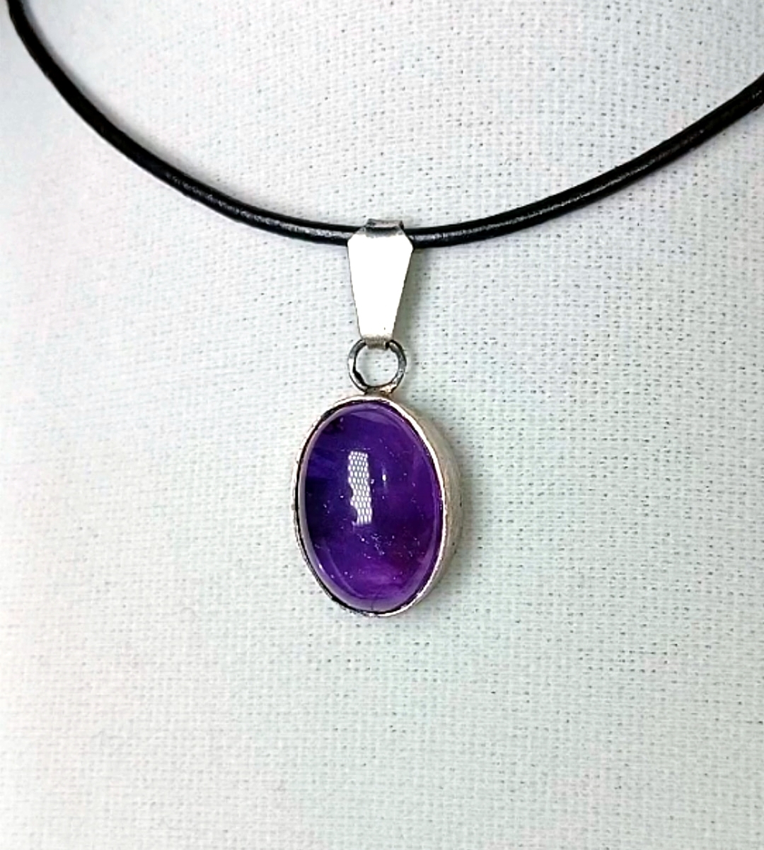 Дополнительное фото товара Кулон из Серебра 925 ручной работы с Аметистом "Любовь и Надежда"