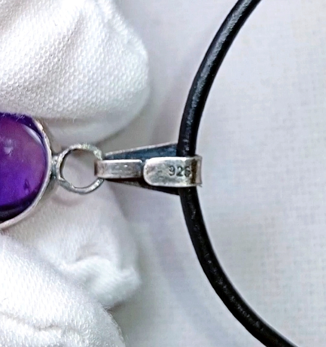 Изображение 2 товара Кулон из Серебра 925 ручной работы с Аметистом "Любовь и Надежда"