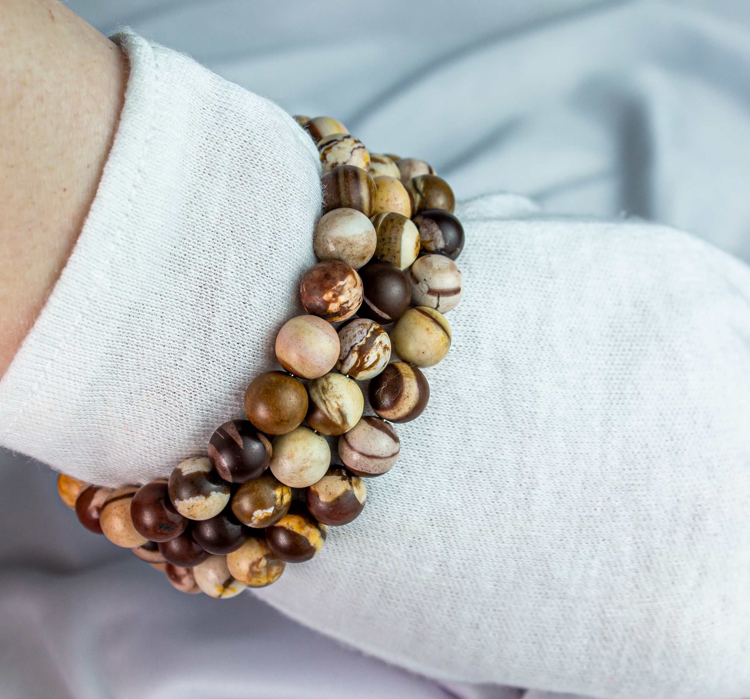 Изображение 3 товара Трёхслойный Браслет с Натуральной Яшмой "Сила и Уверенность"