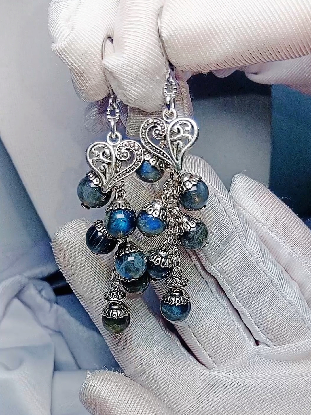 ✨ «Волшебство Камня» — Комплект с Натуральным Лабрадором 💎 Браслет + С - фото товара