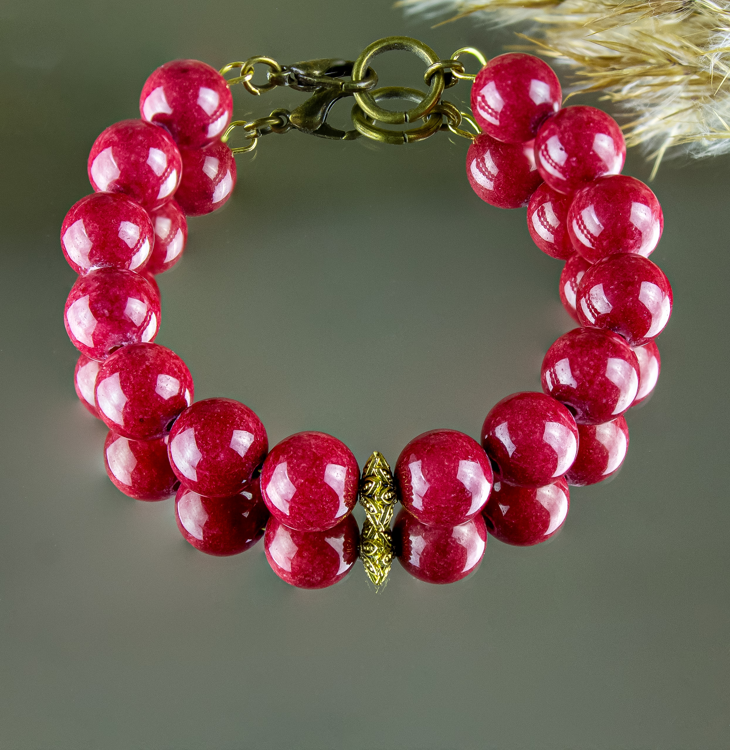 Браслет "Баронесса" с Натуральным Жадеитом