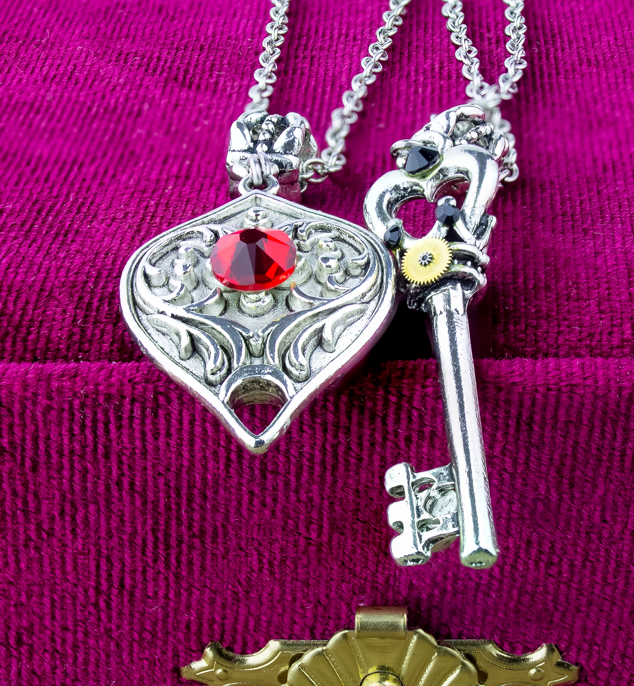 Парные Магнитные Кулоны 🔑Ключ от Сердца💖 со Сваровски