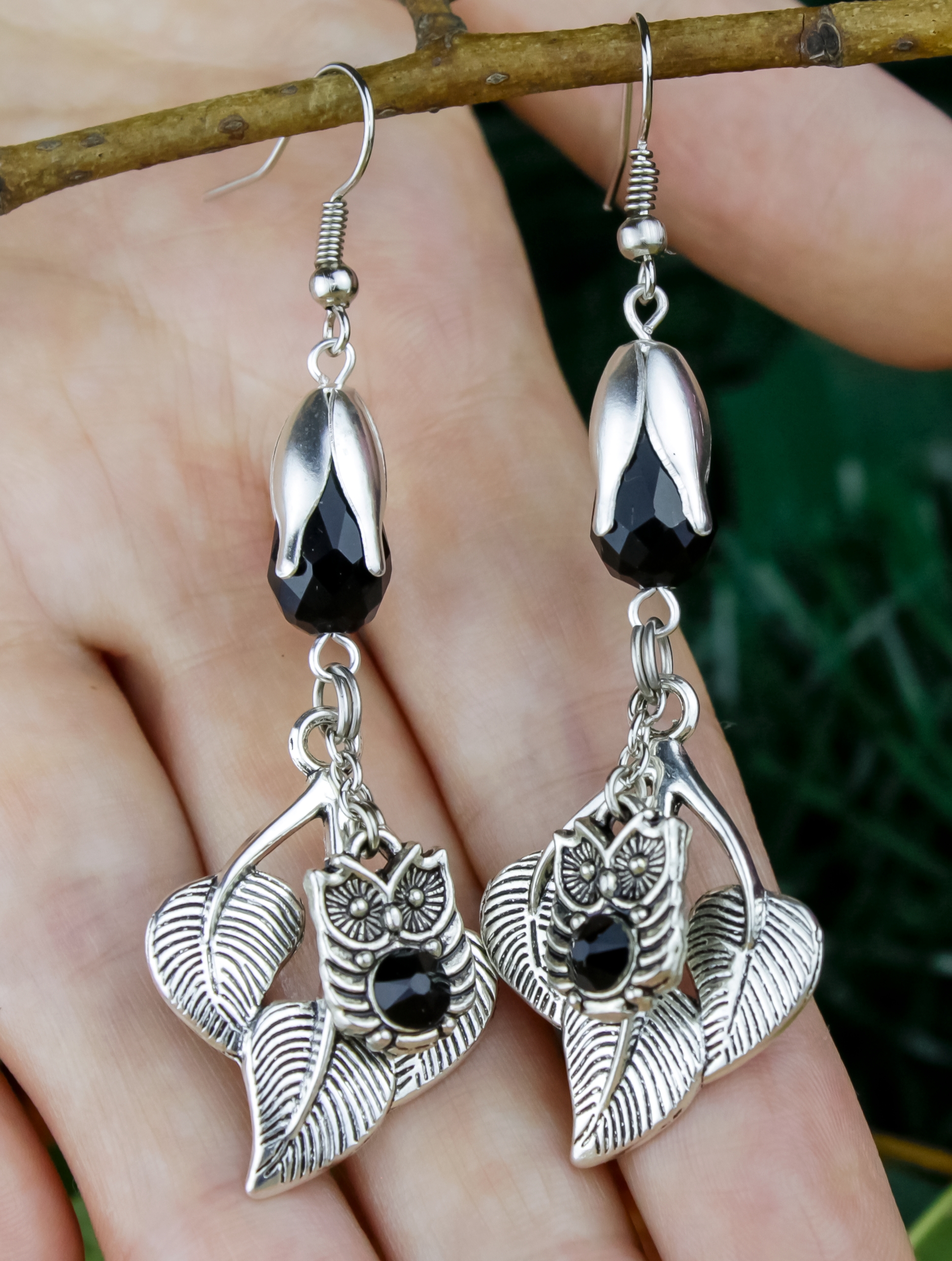 Серьги Мудрость Совы сваровски