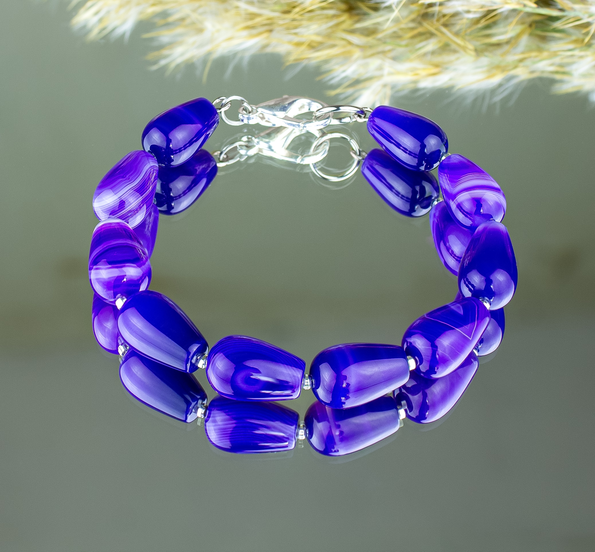 Браслет с агатом