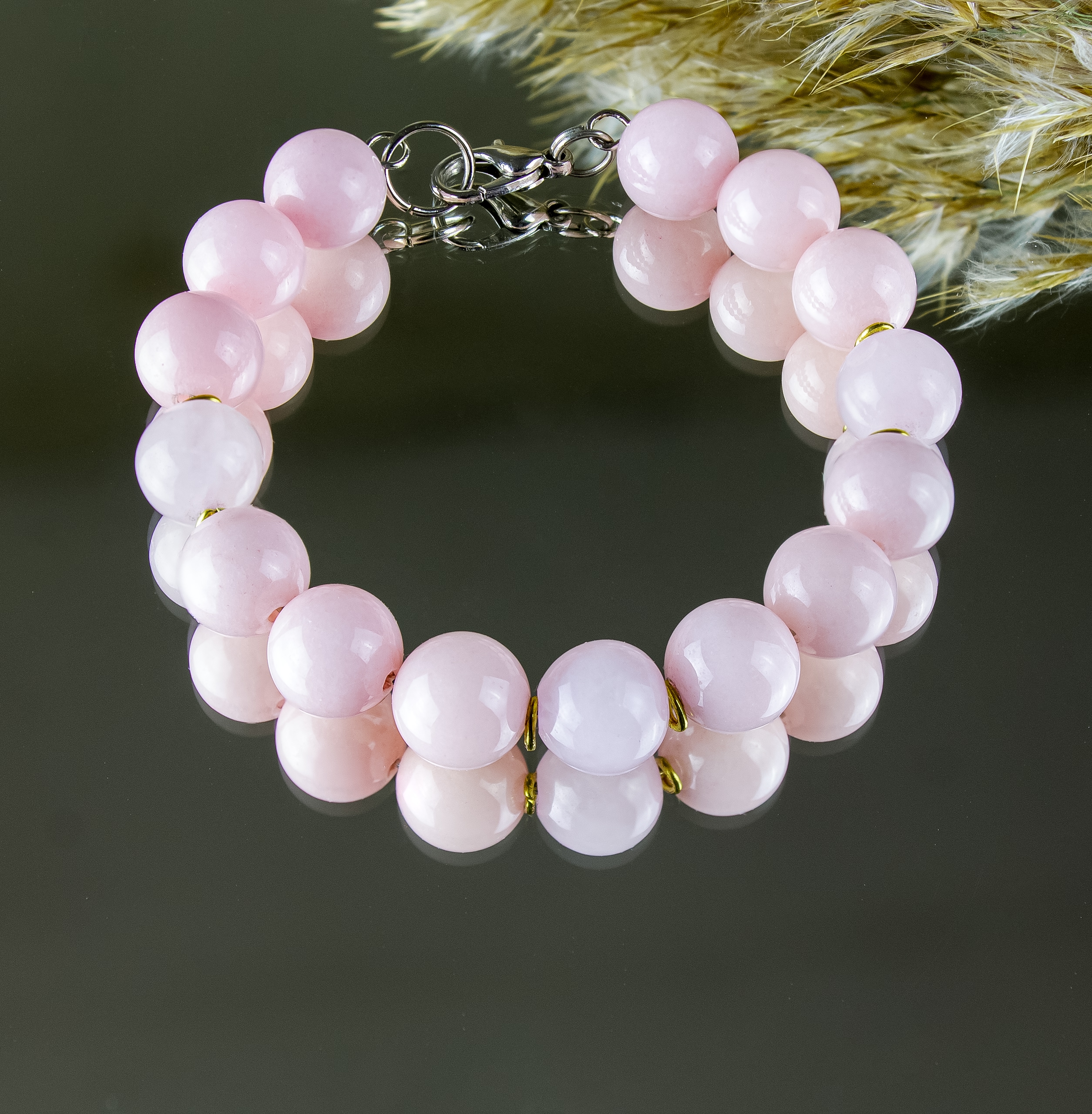 Браслет с жадеитом