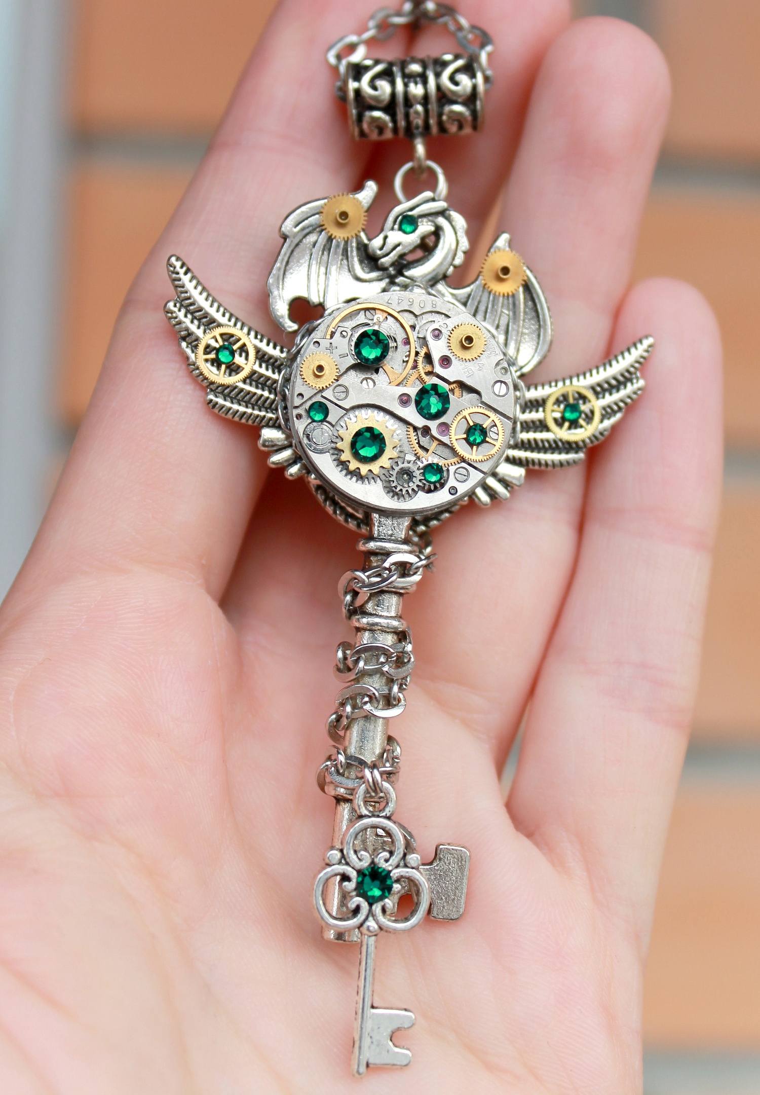 Стимпанк ключ Часовой Дракон