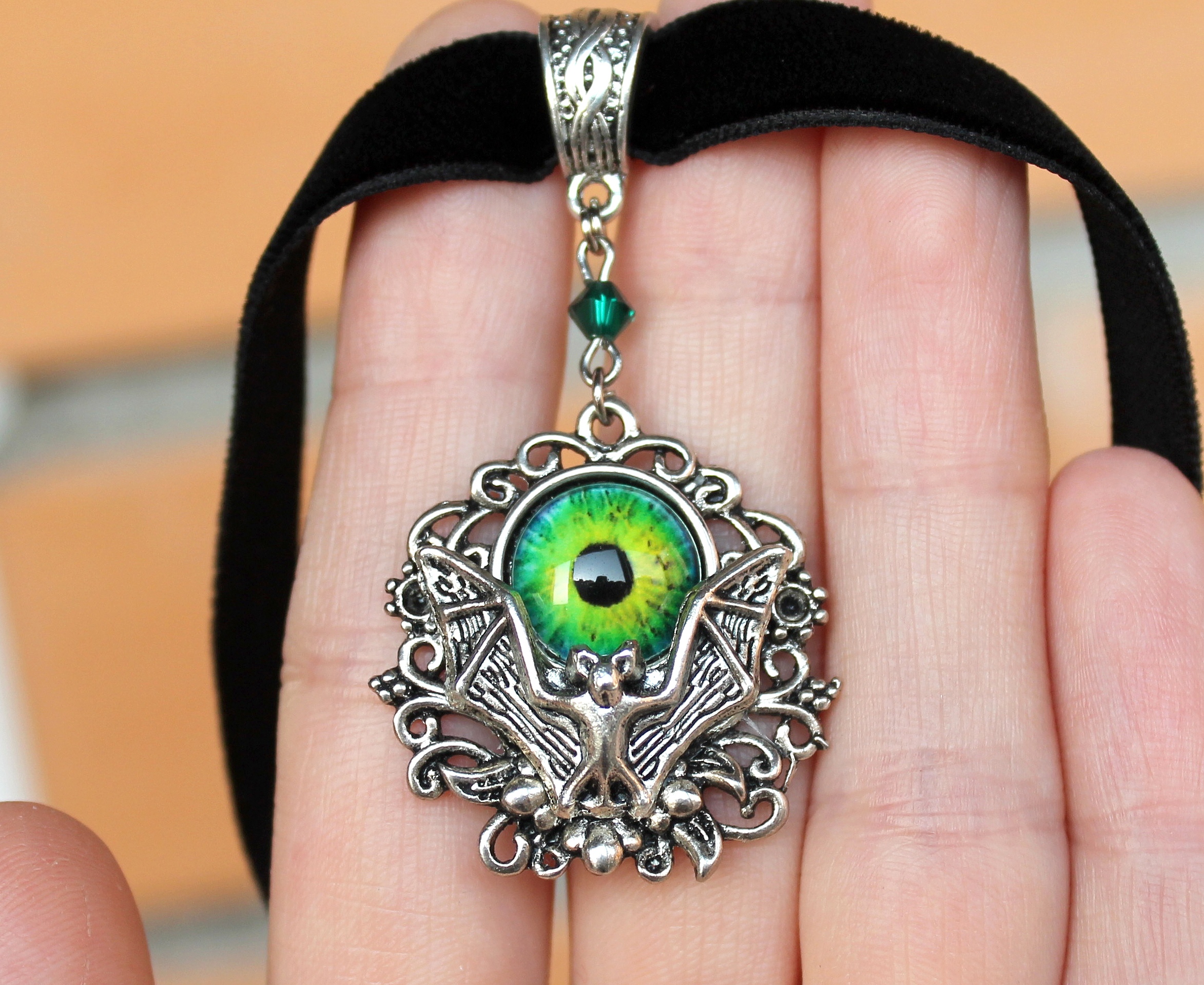 Чокер «Корона полуночи» с кабошоном и кристаллом Swarovski