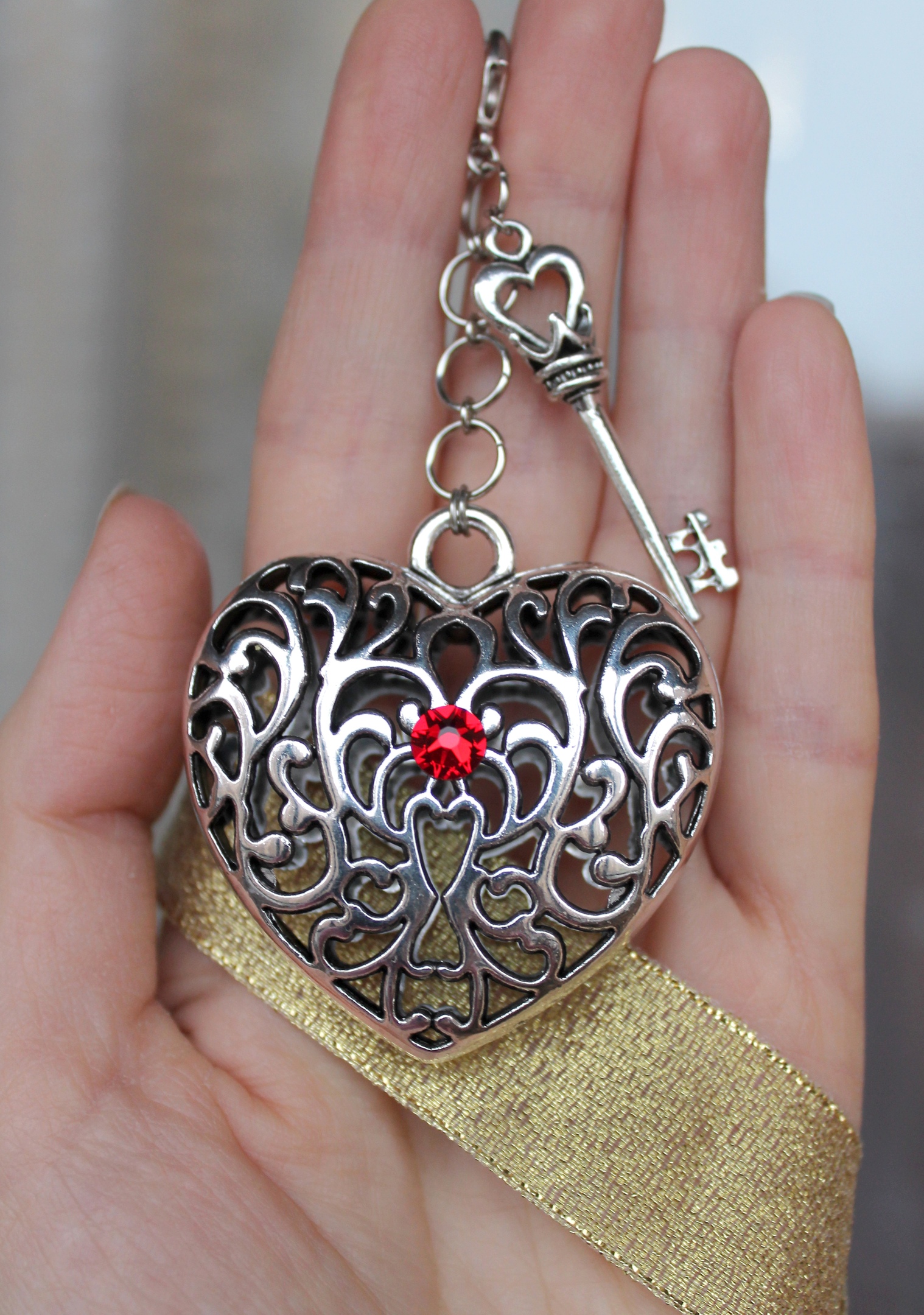 Винтажный брелок со Сваровски